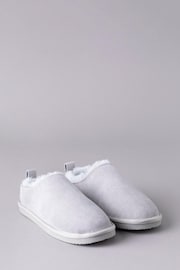 Lakeland Leather Grey Ladies Sheepskin Clog Slippers - Image 2 of 5