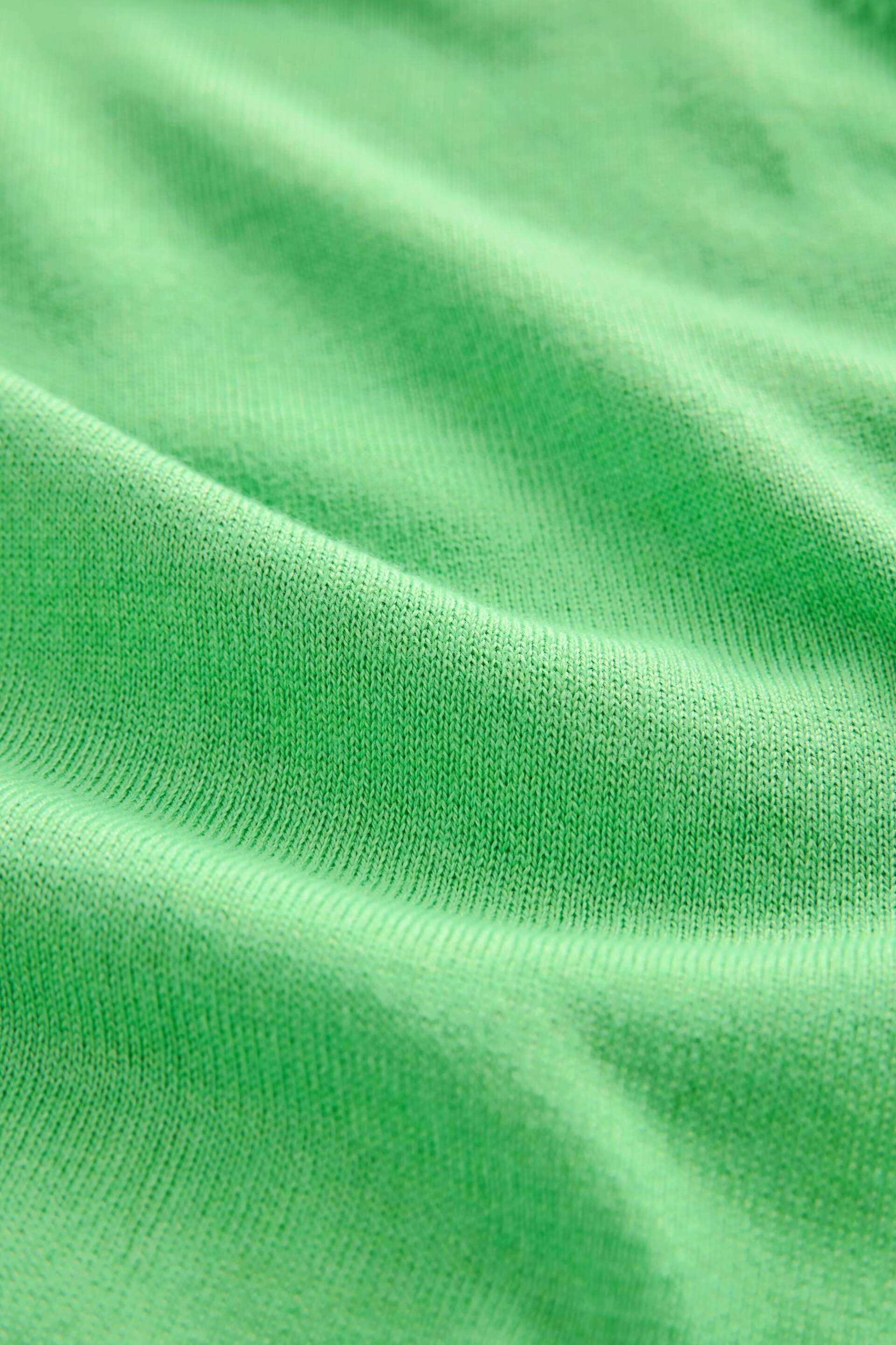Green Crew Neck Short Sleeve Knitted Top - Image 6 of 6