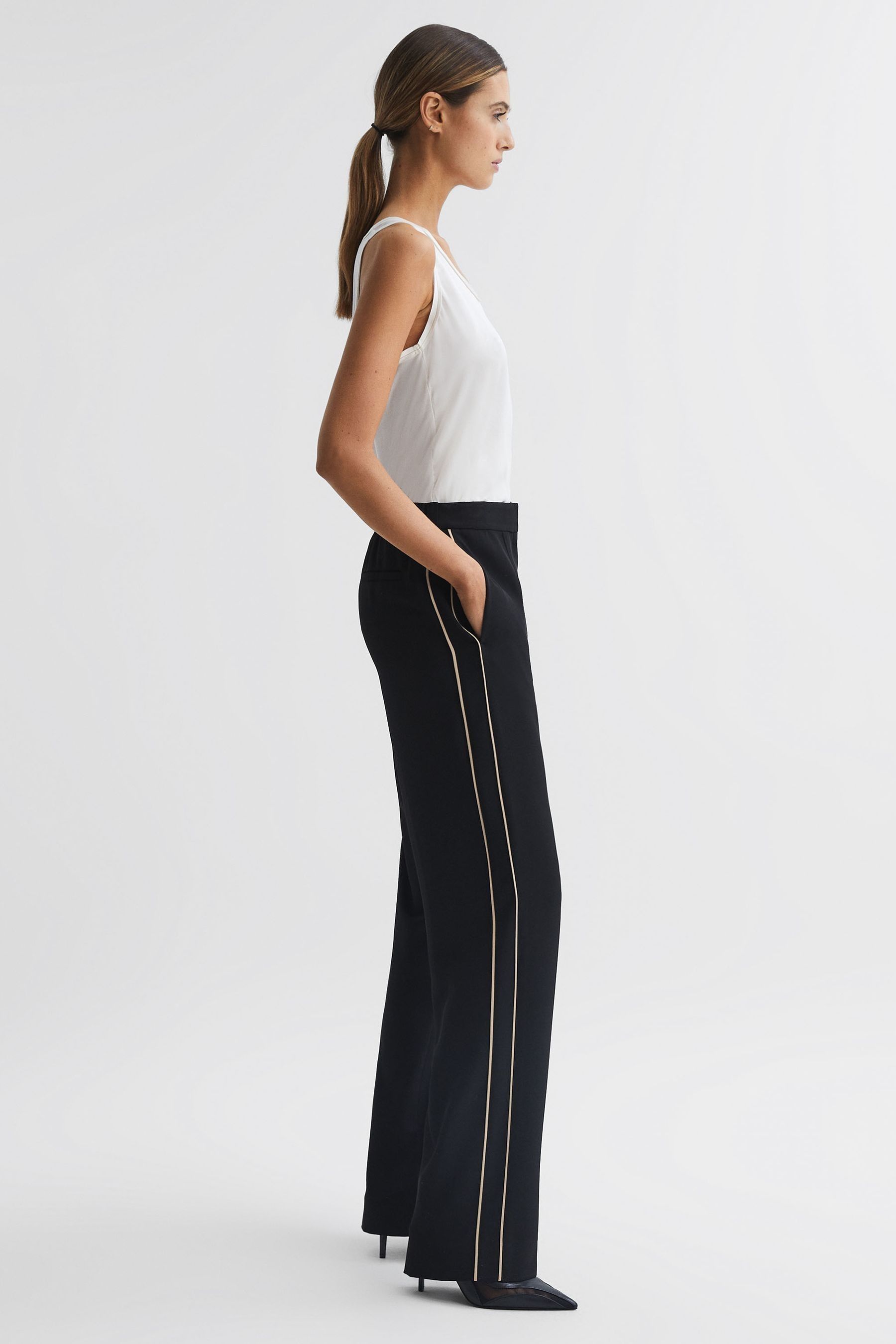 Next side stripe trousers shop