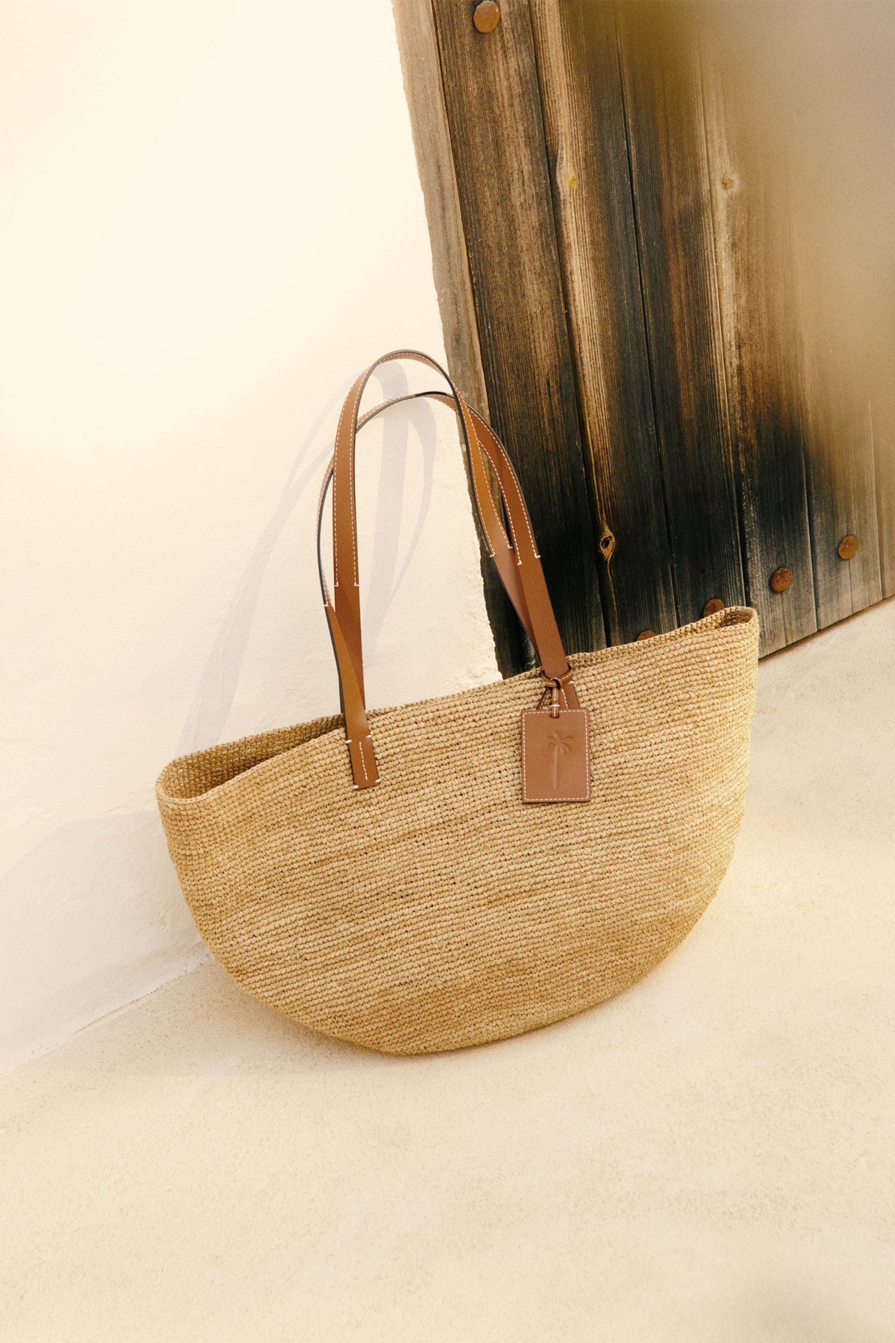 Manebi Brown Basket Bag