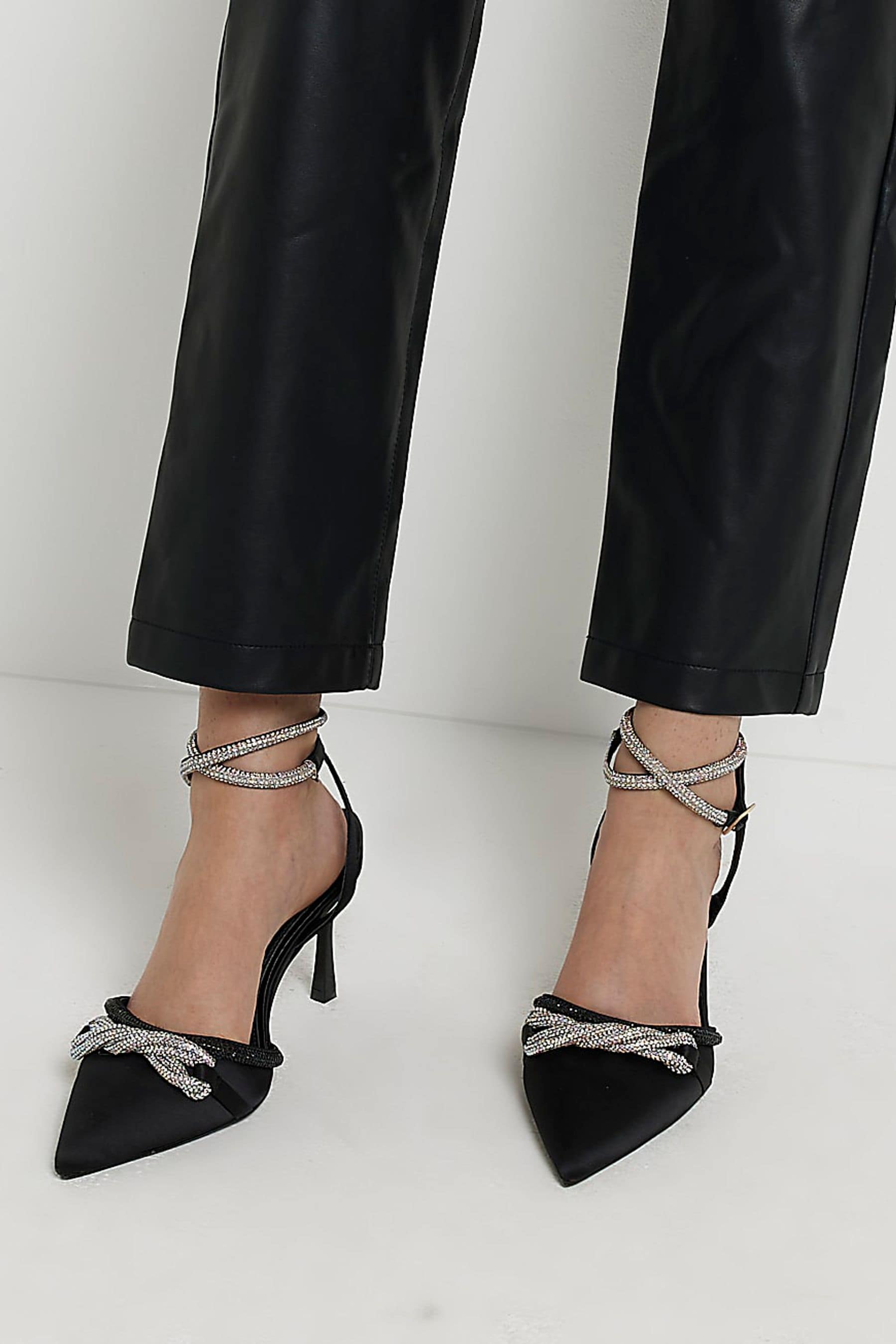 Black bling shoes on sale