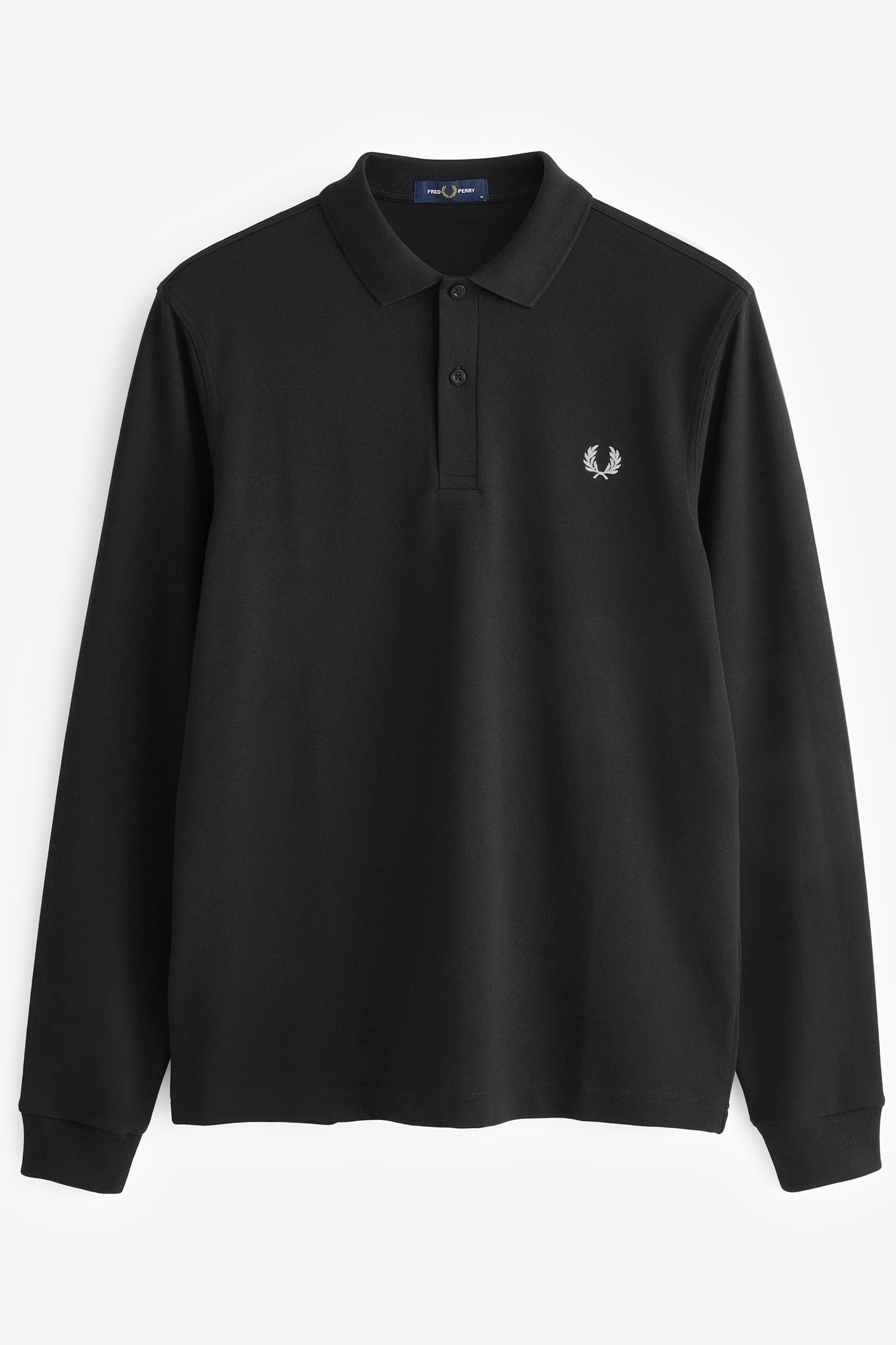 Fred perry black long sleeve polo online