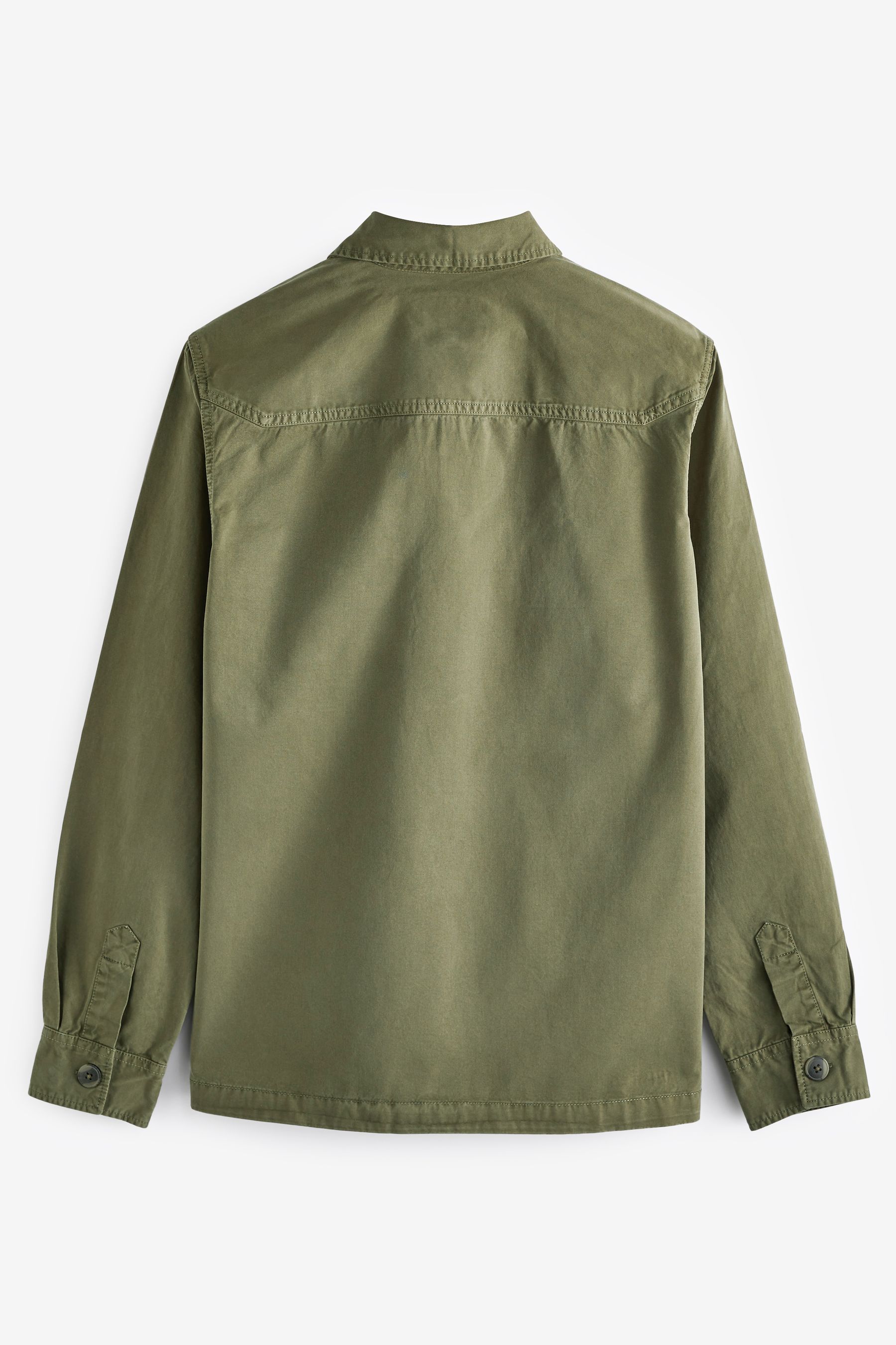 Womens khaki shacket best sale