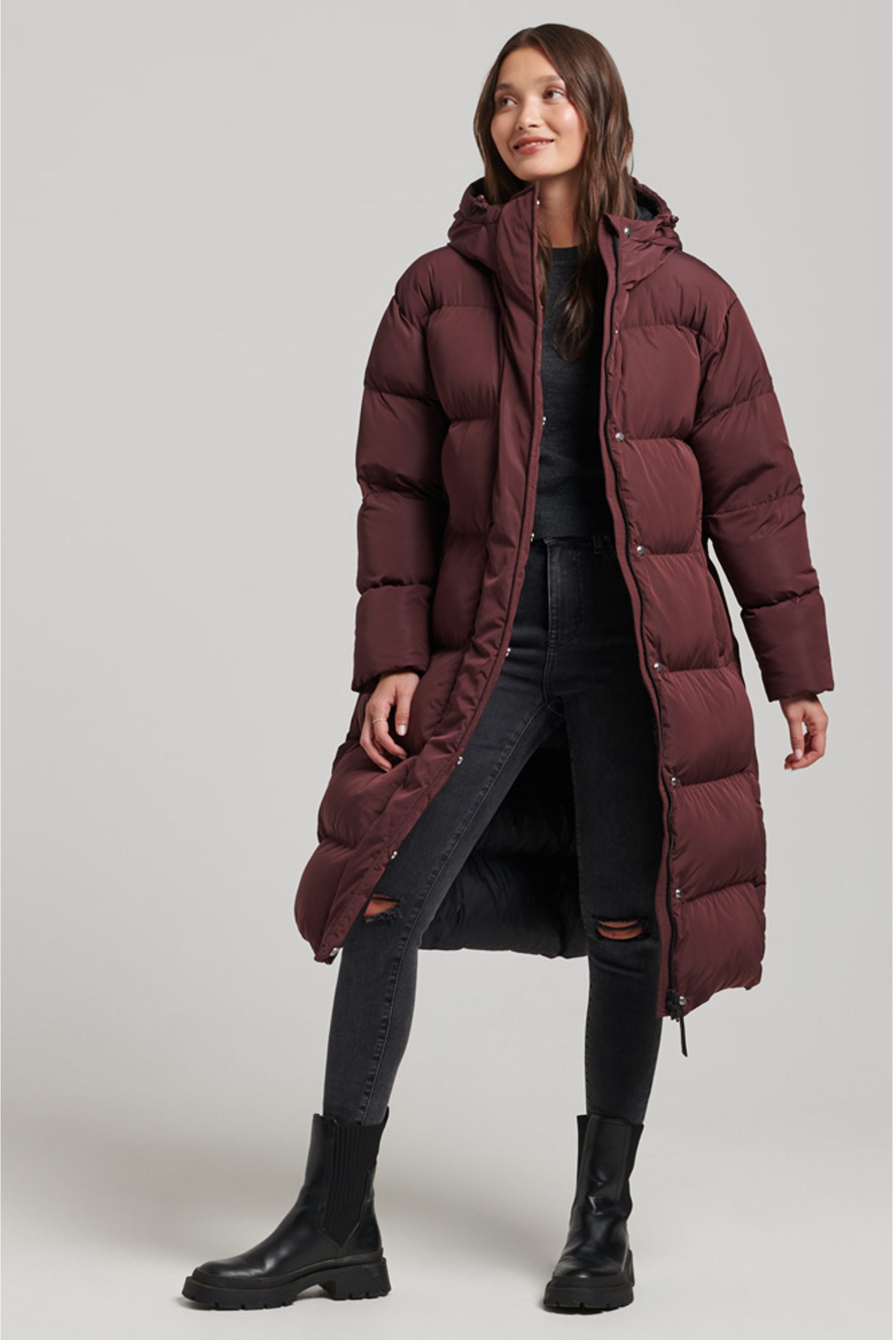Superdry maroon jacket on sale