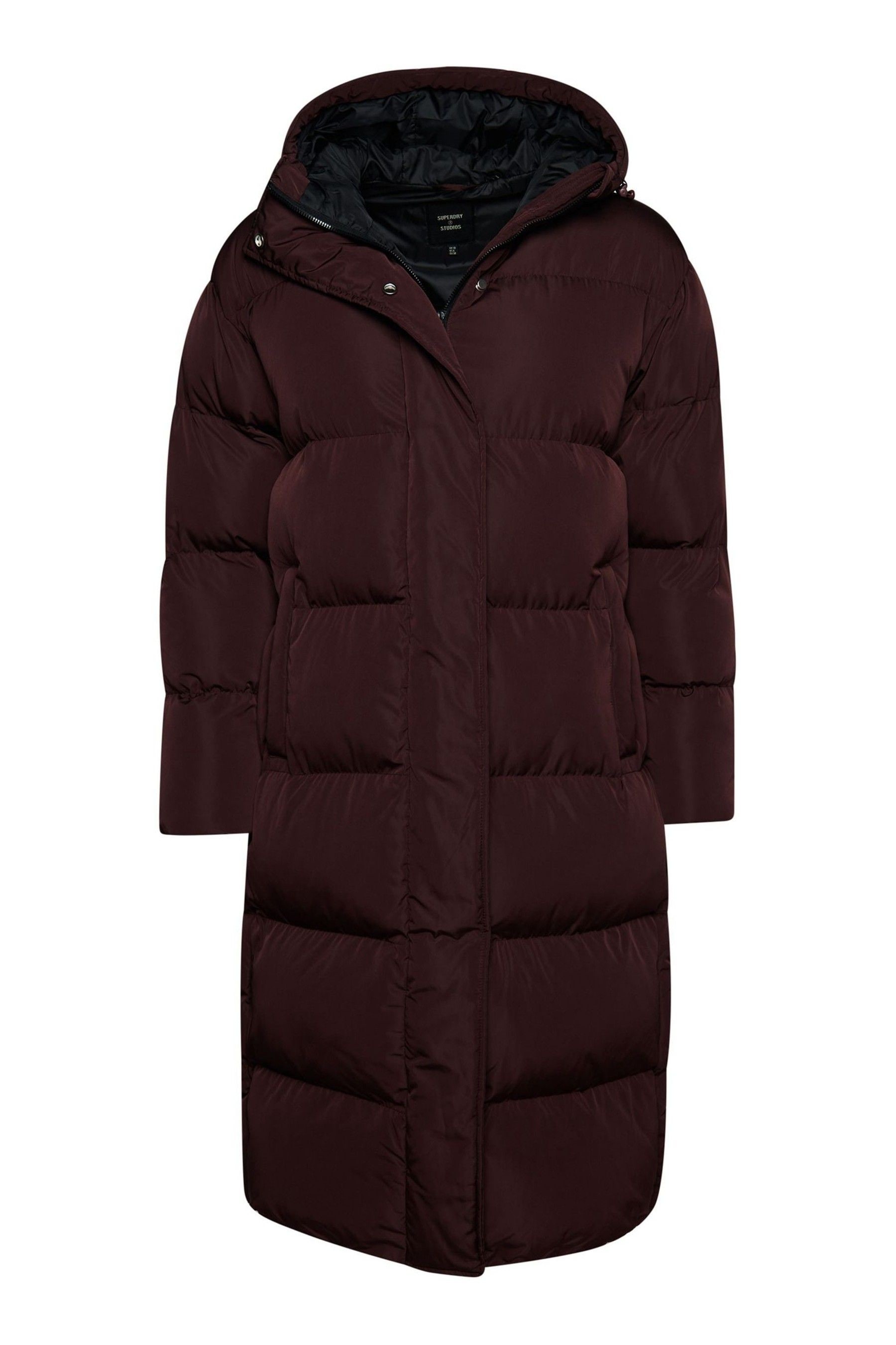 Superdry burgundy coat top