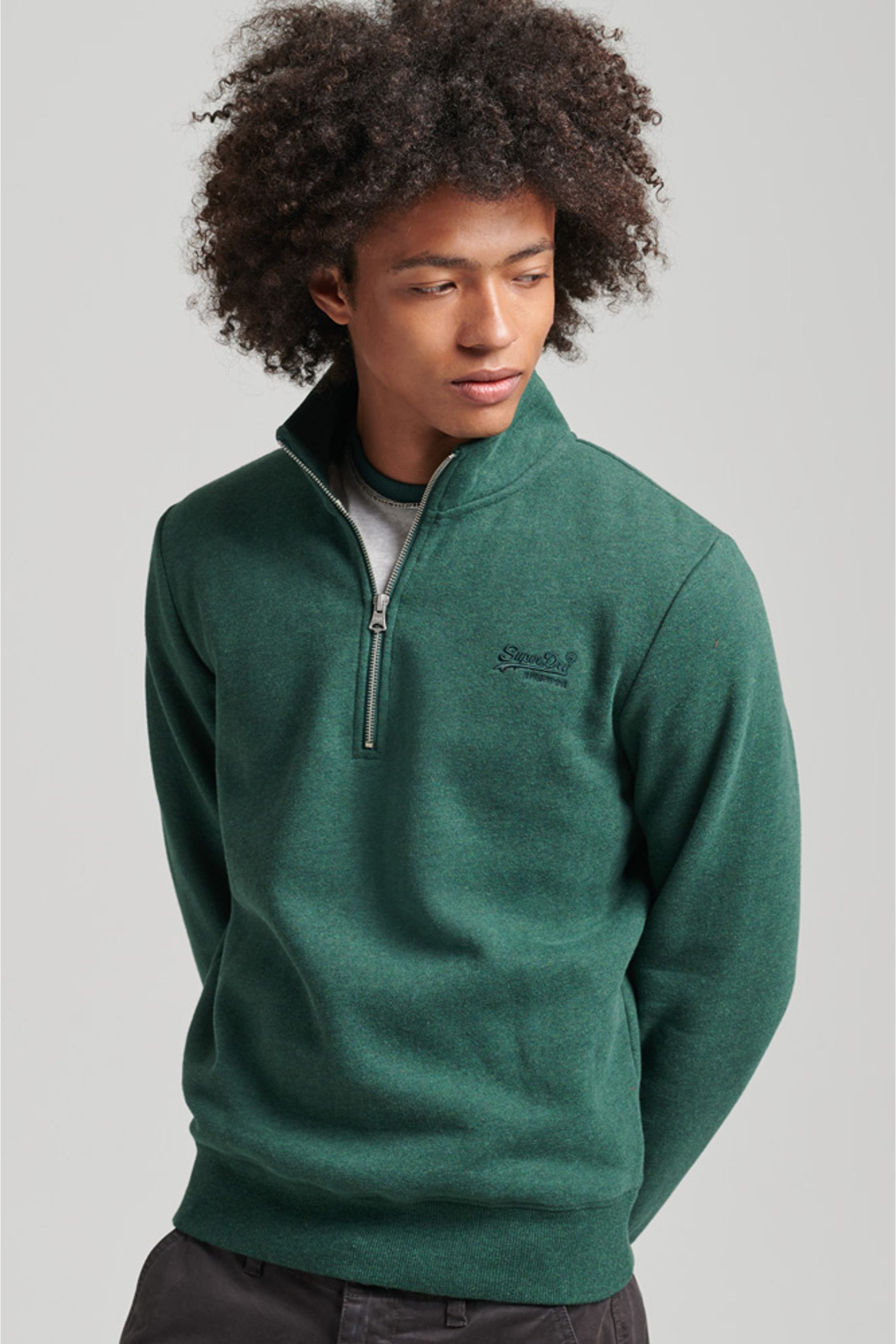 Superdry half zip sweatshirt online
