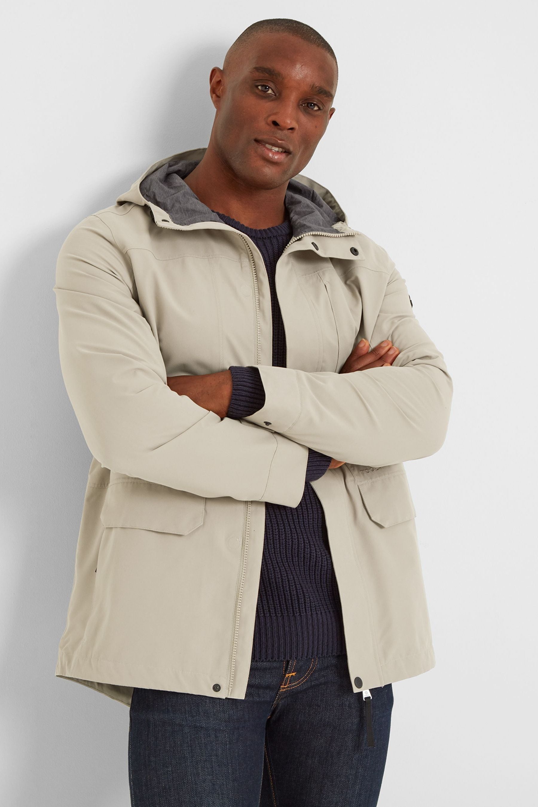 Buy Tog 24 Mens Cream Bewley Waterproof Jacket from Next Luxembourg