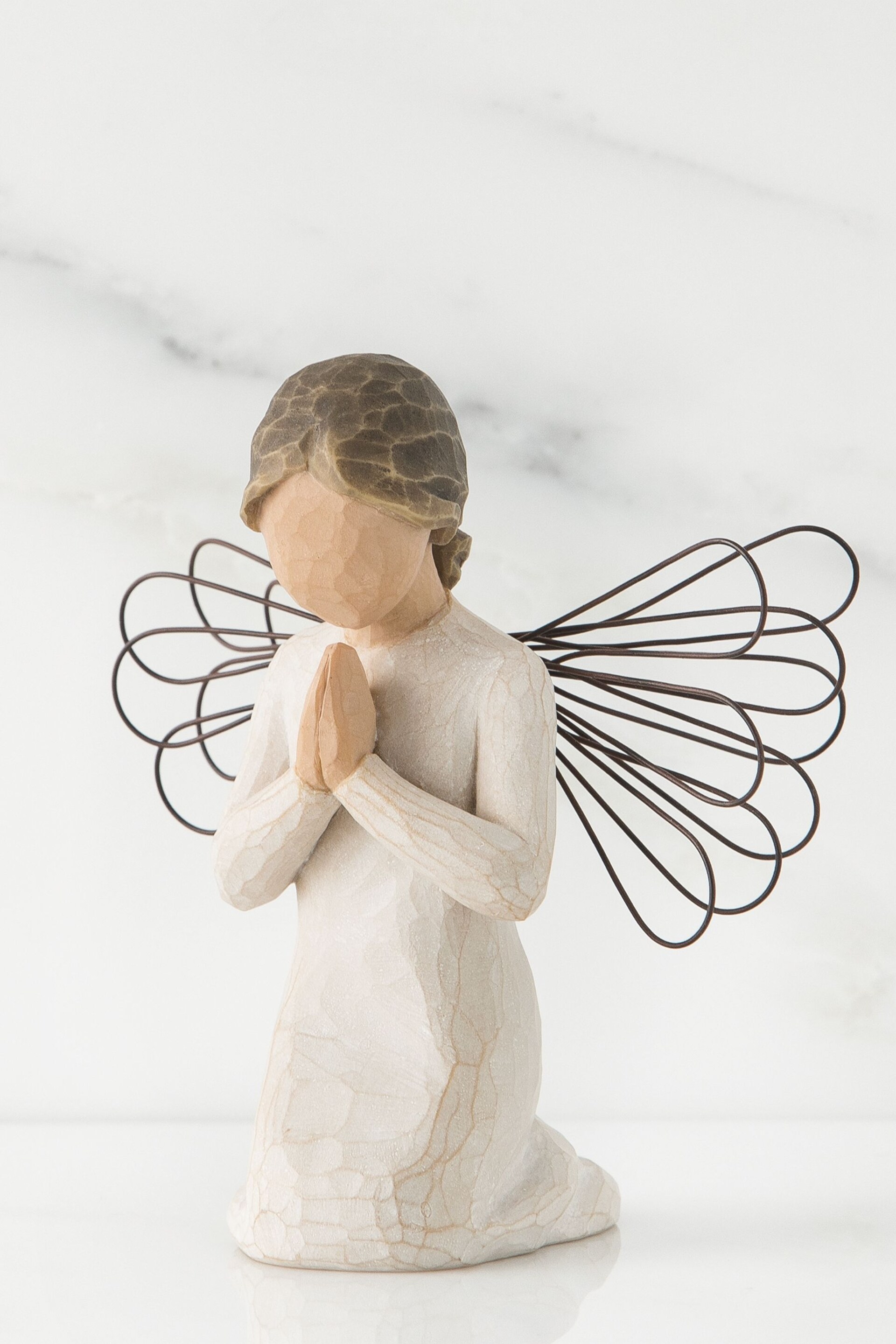 Willow Tree Cream Angel of Prayer Figurine - Image 1 of 4
