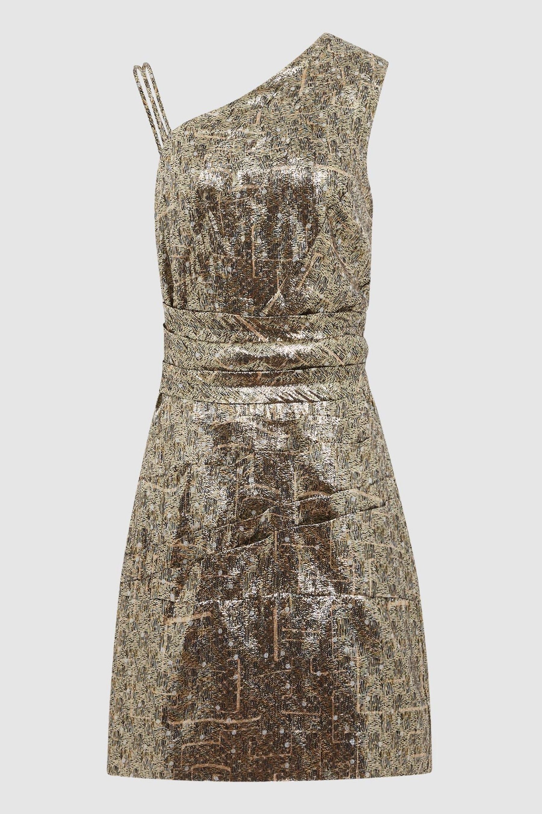 Reiss gold dress cheap