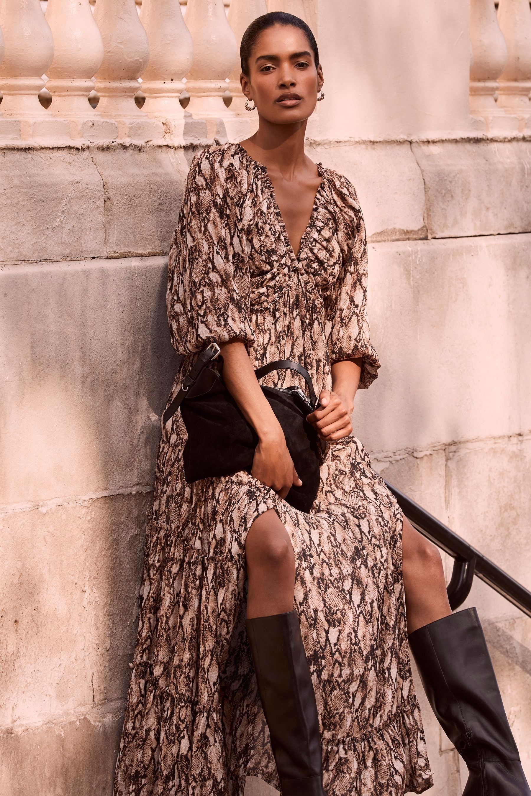 Mint velvet snake print dress 2025