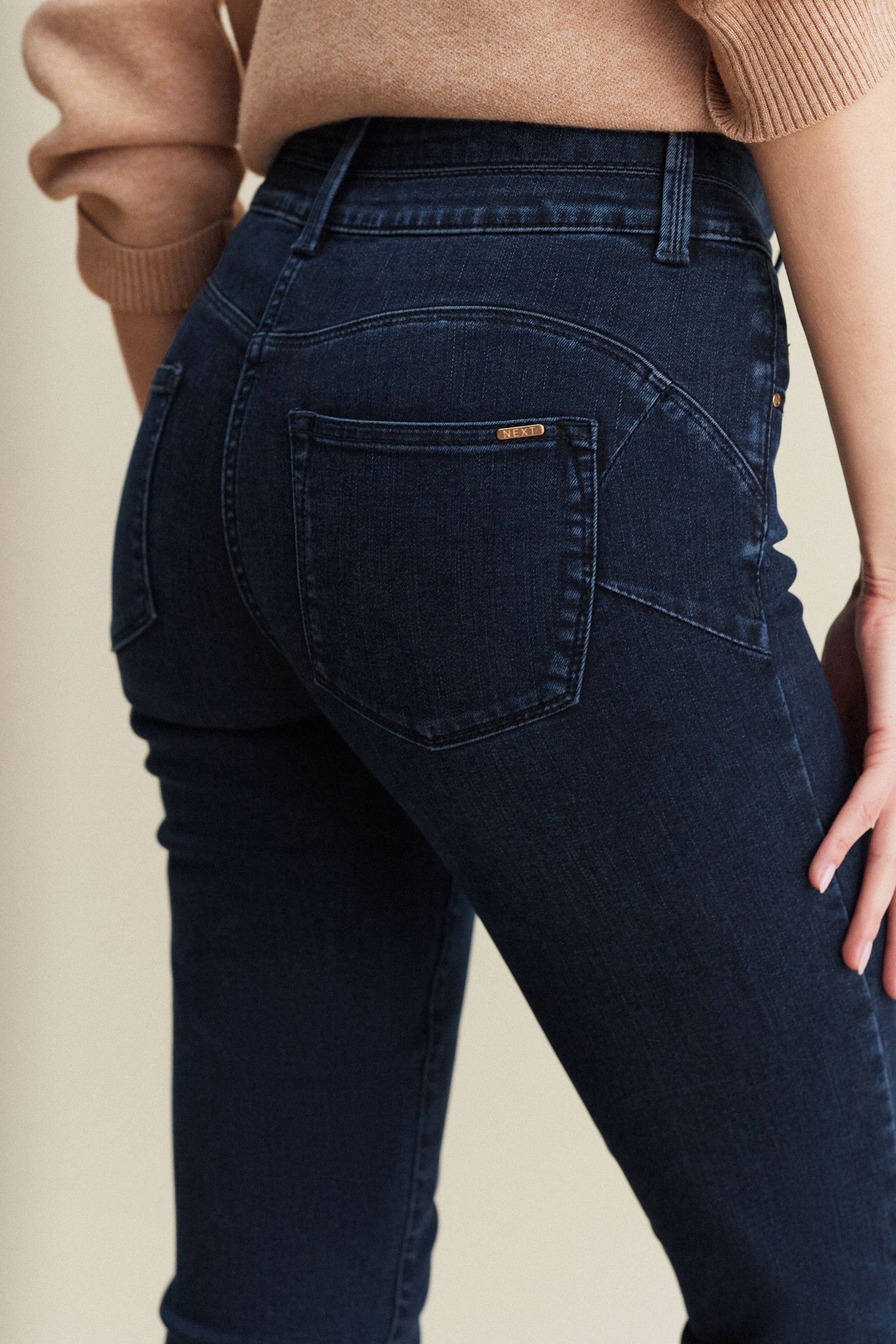 Buy Inky Blue Denim Slim Lift And Shape Jeans from Next Luxembourg