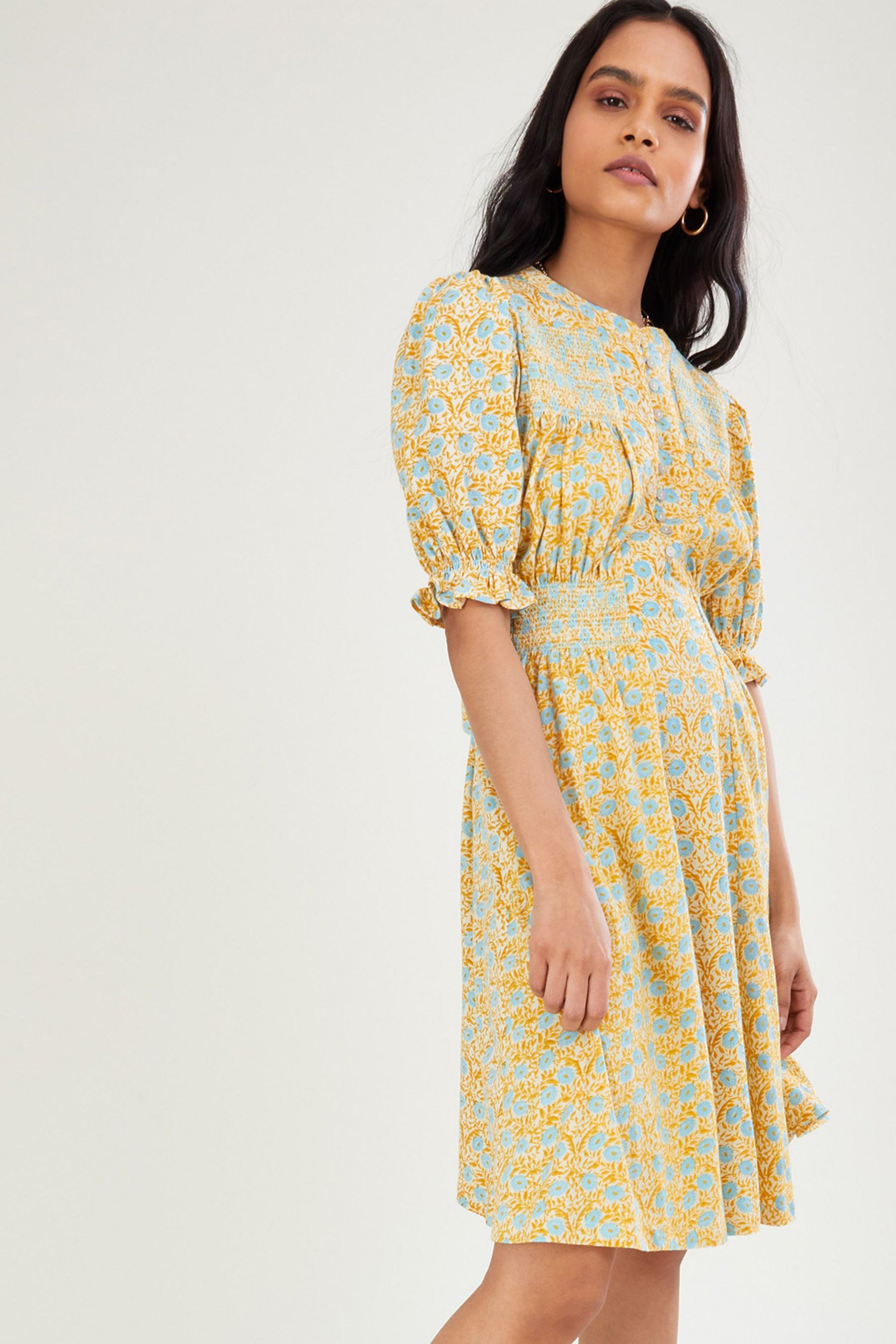 Monsoon ditsy print dress online