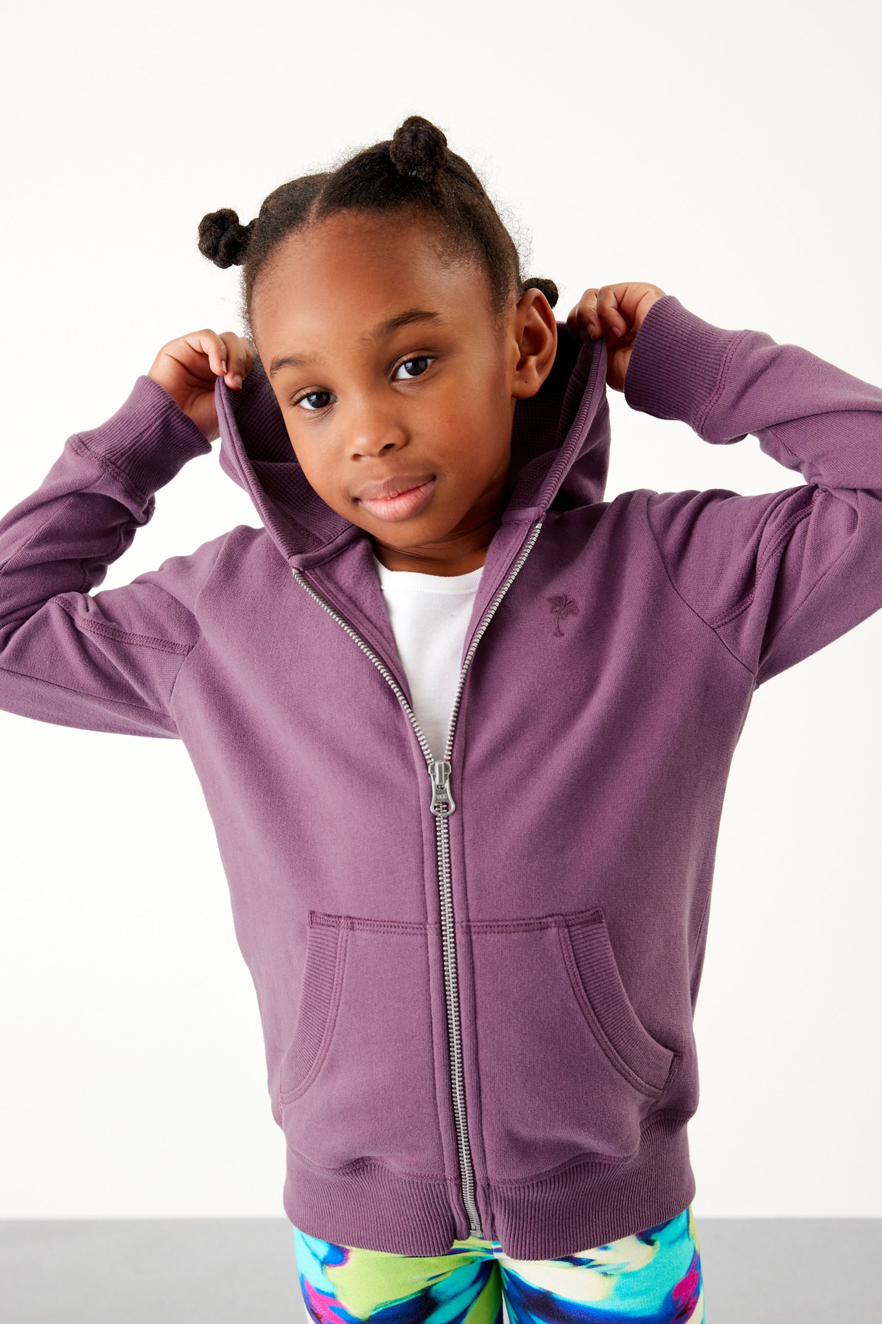 Purple hoodie zip hotsell