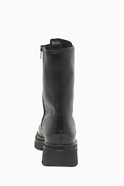 Gabor Leora Leather/Patent Black Biker Boots - Image 5 of 6