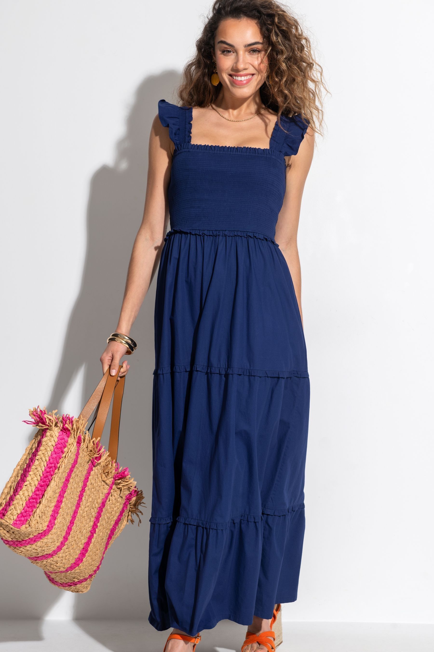 Pour Moi Blue Lucy Dress 12 Womens