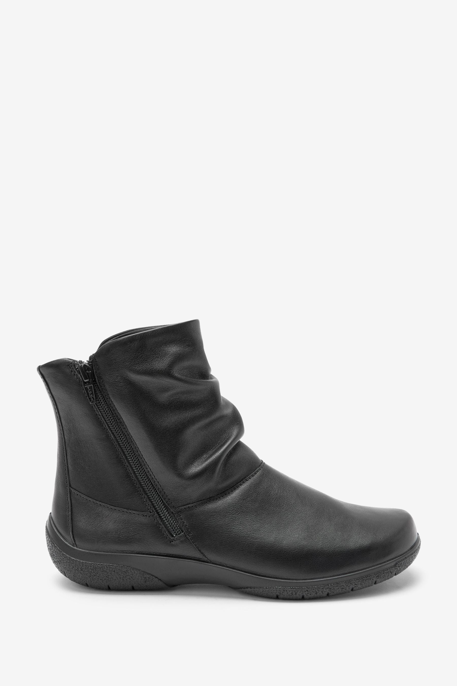 Buy Hotter Black Regular Fit Whisper Zip Boots from the Next UK online shop