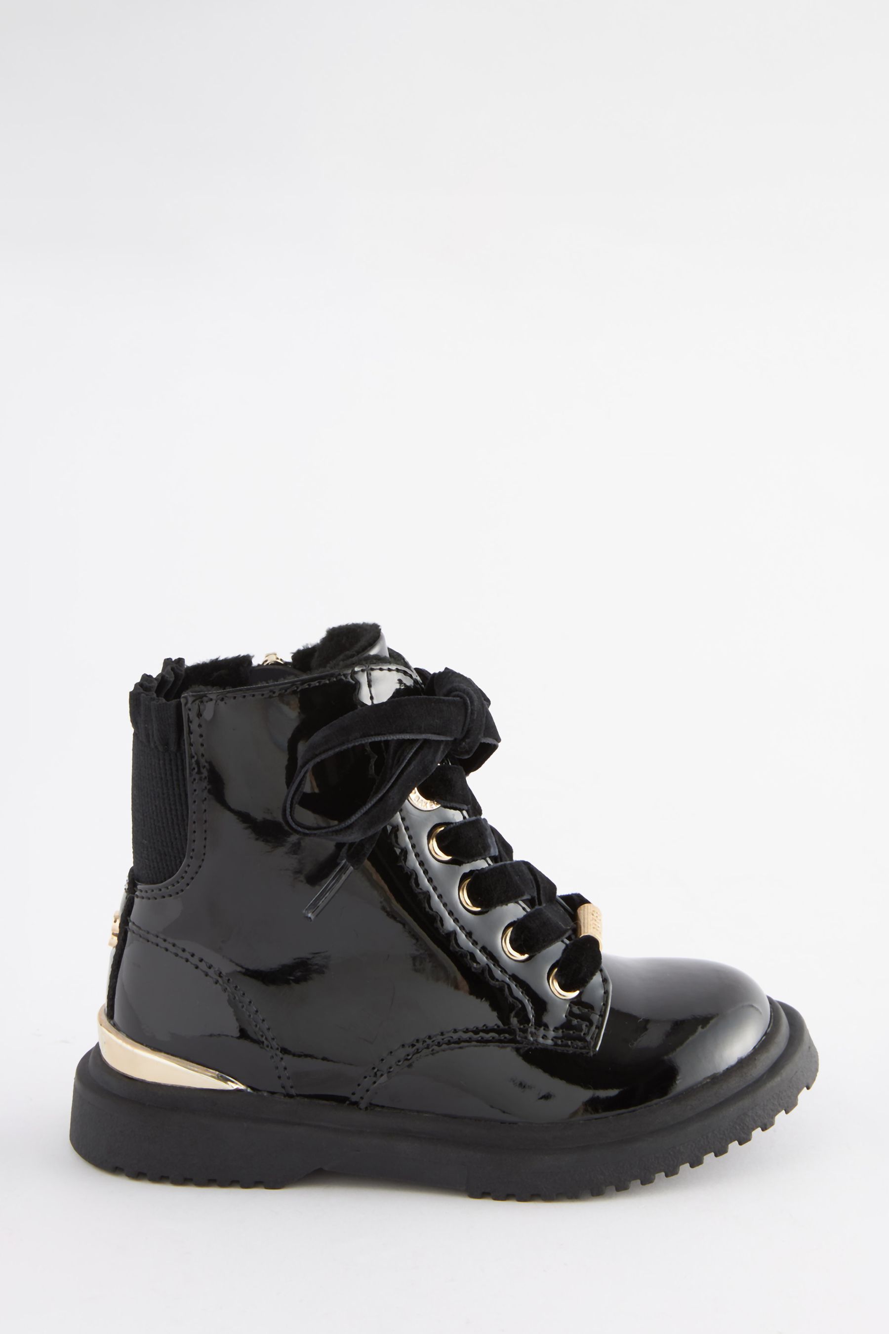 Buy Baker by Ted Baker Girls Patent Lace Up Black Boots from Next United Arab Emirates