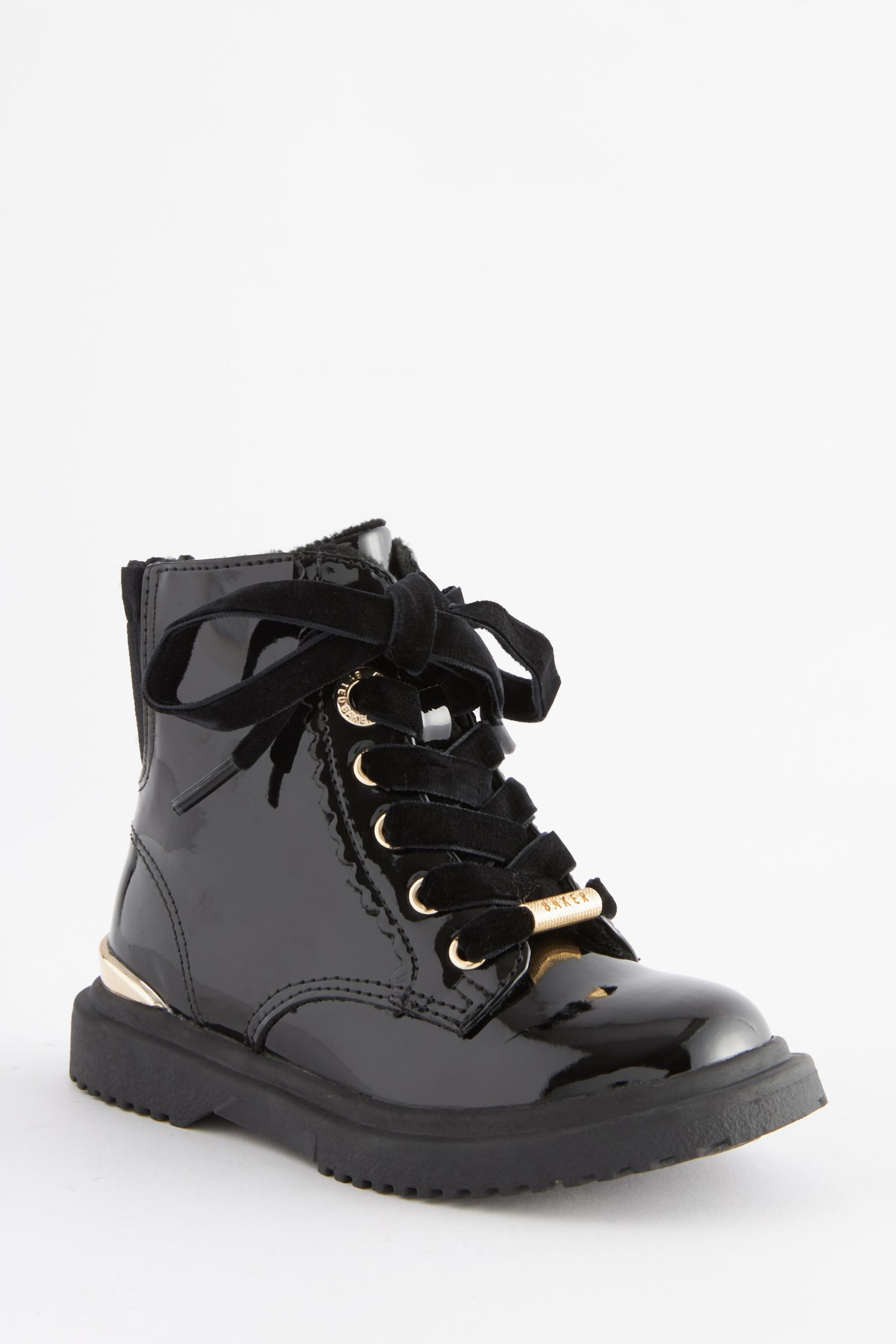 Buy Baker by Ted Baker Girls Patent Lace Up Black Boots from Next United Arab Emirates