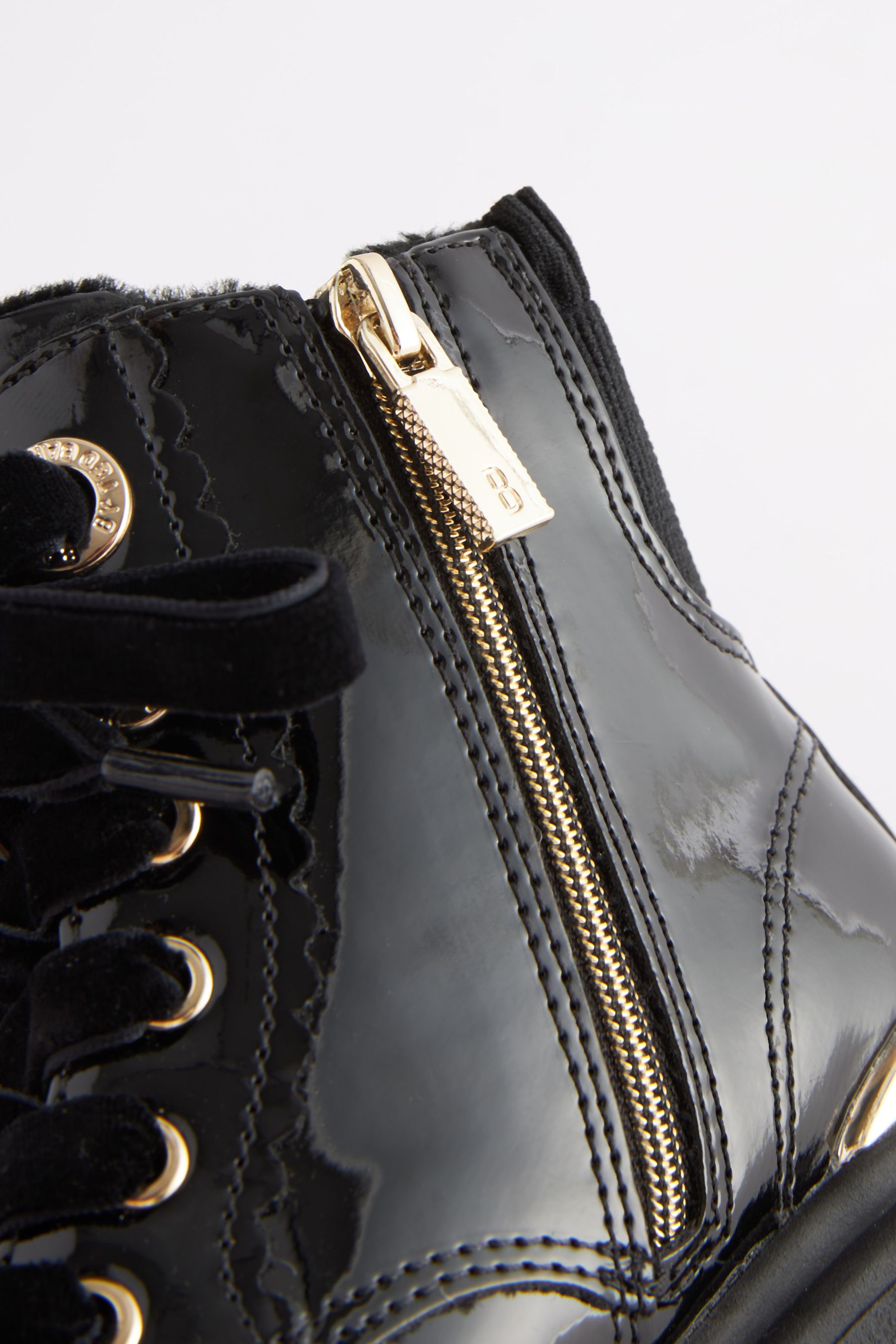 Girls patent lace up boots clearance