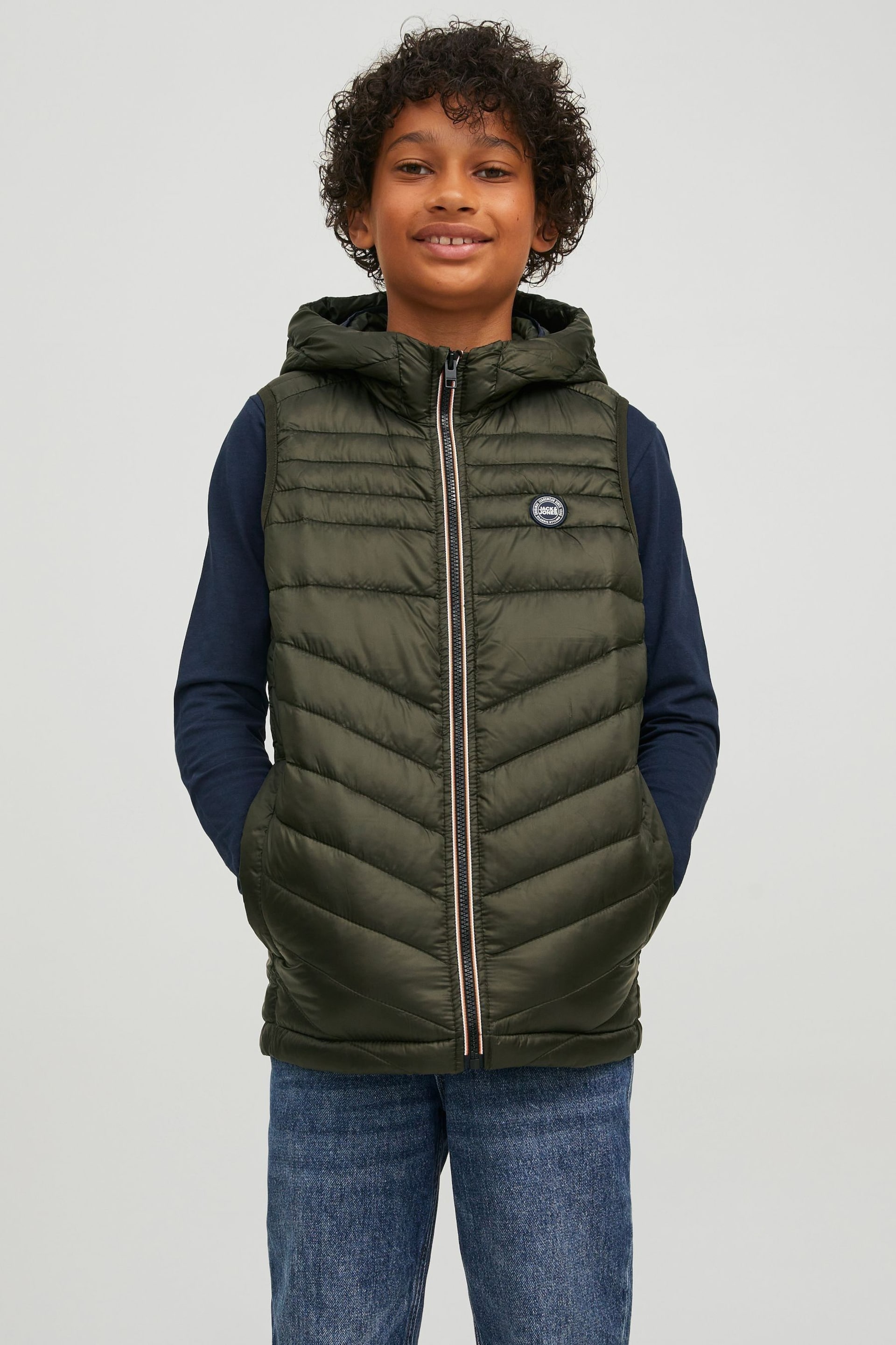 Padded Hooded Gilet - Image 1 of 8