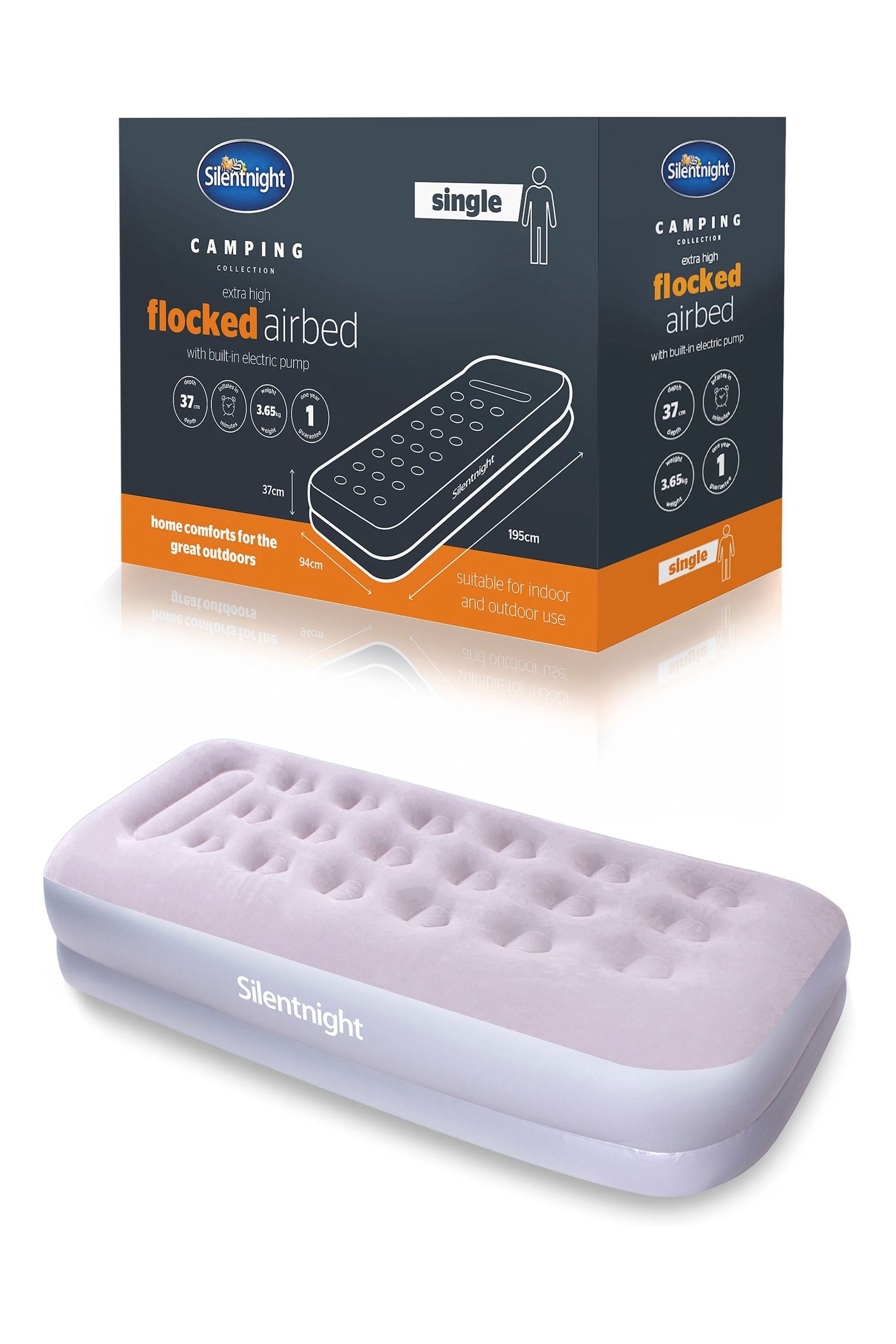 Silentnight double flock pump airbed discount