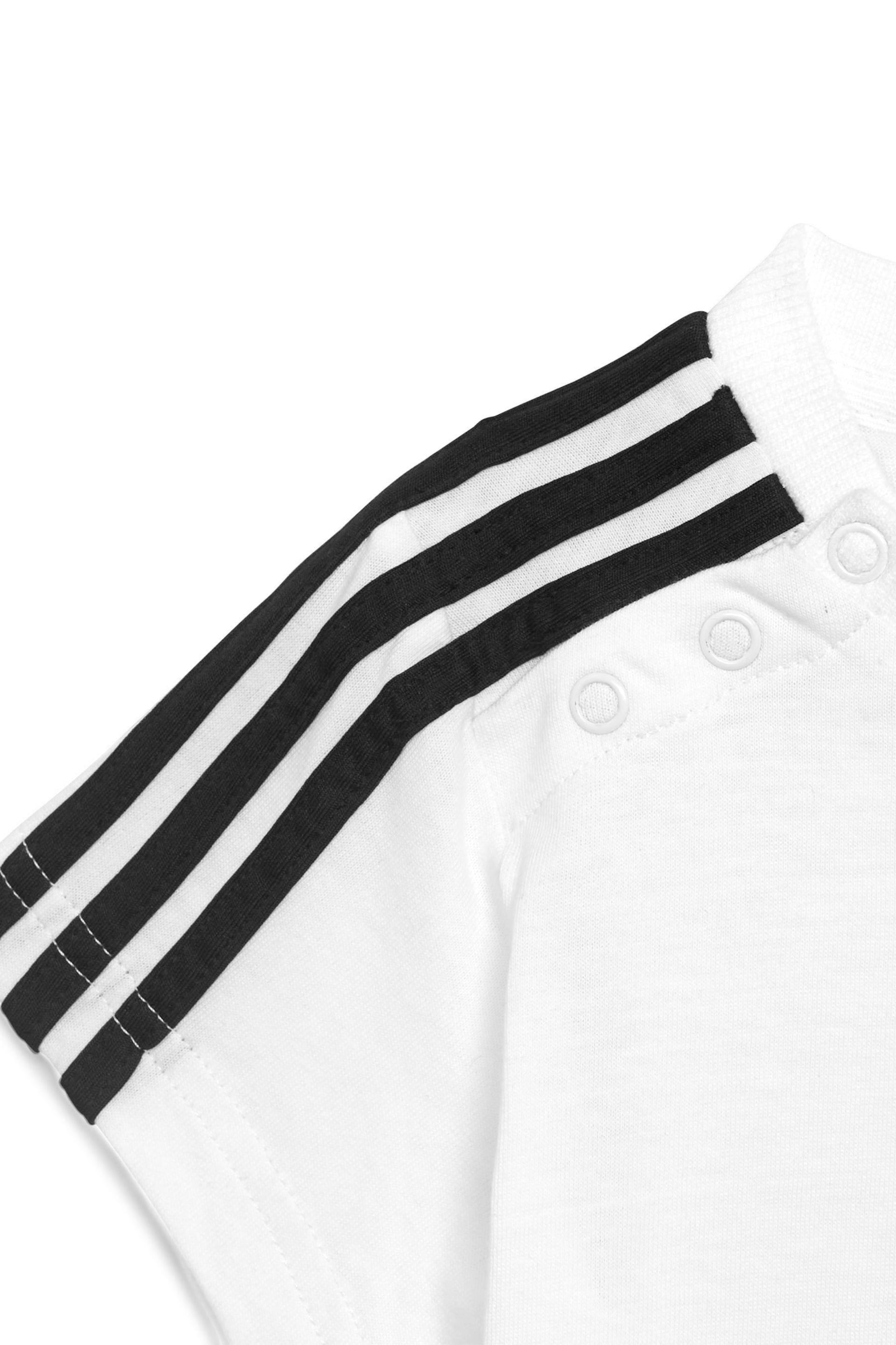 adidas White Sportswear Essentials T-Shirt and Shorts Set - Image 5 of 6