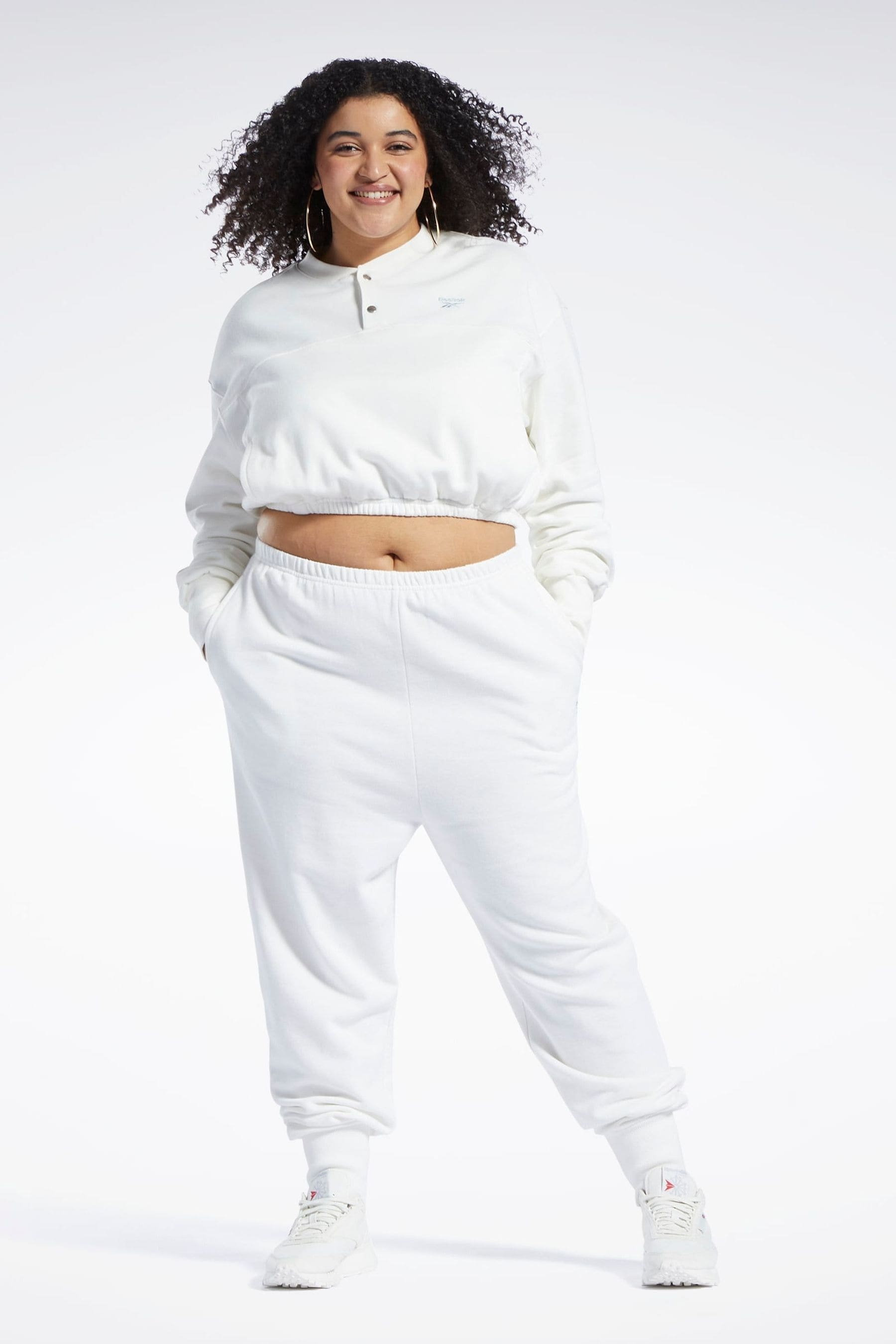 Buy Reebok Plus Size Classics Cotton French Terry 100 Cotton White Cover Up from Next Singapore