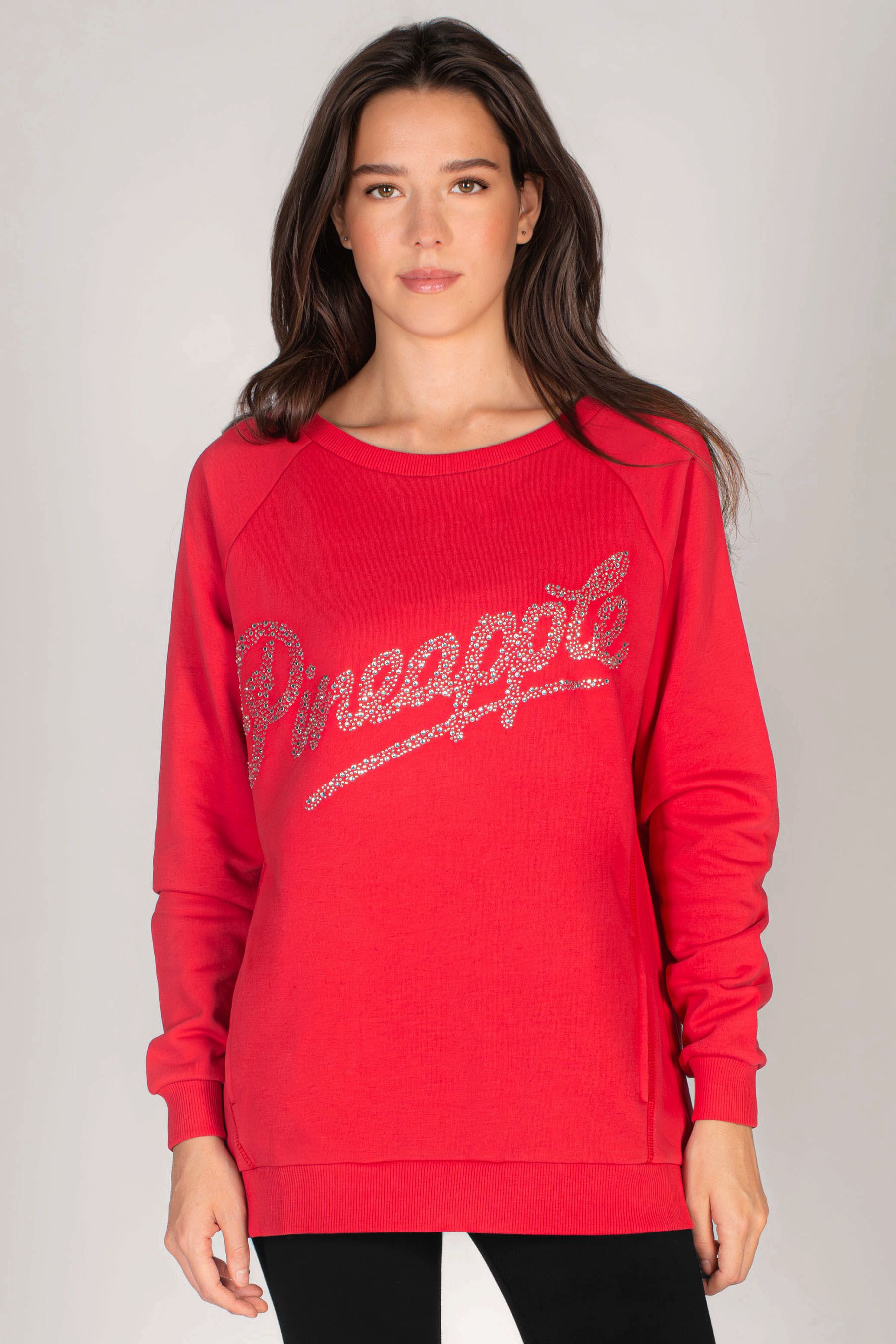 Womens oversized red sweater on sale