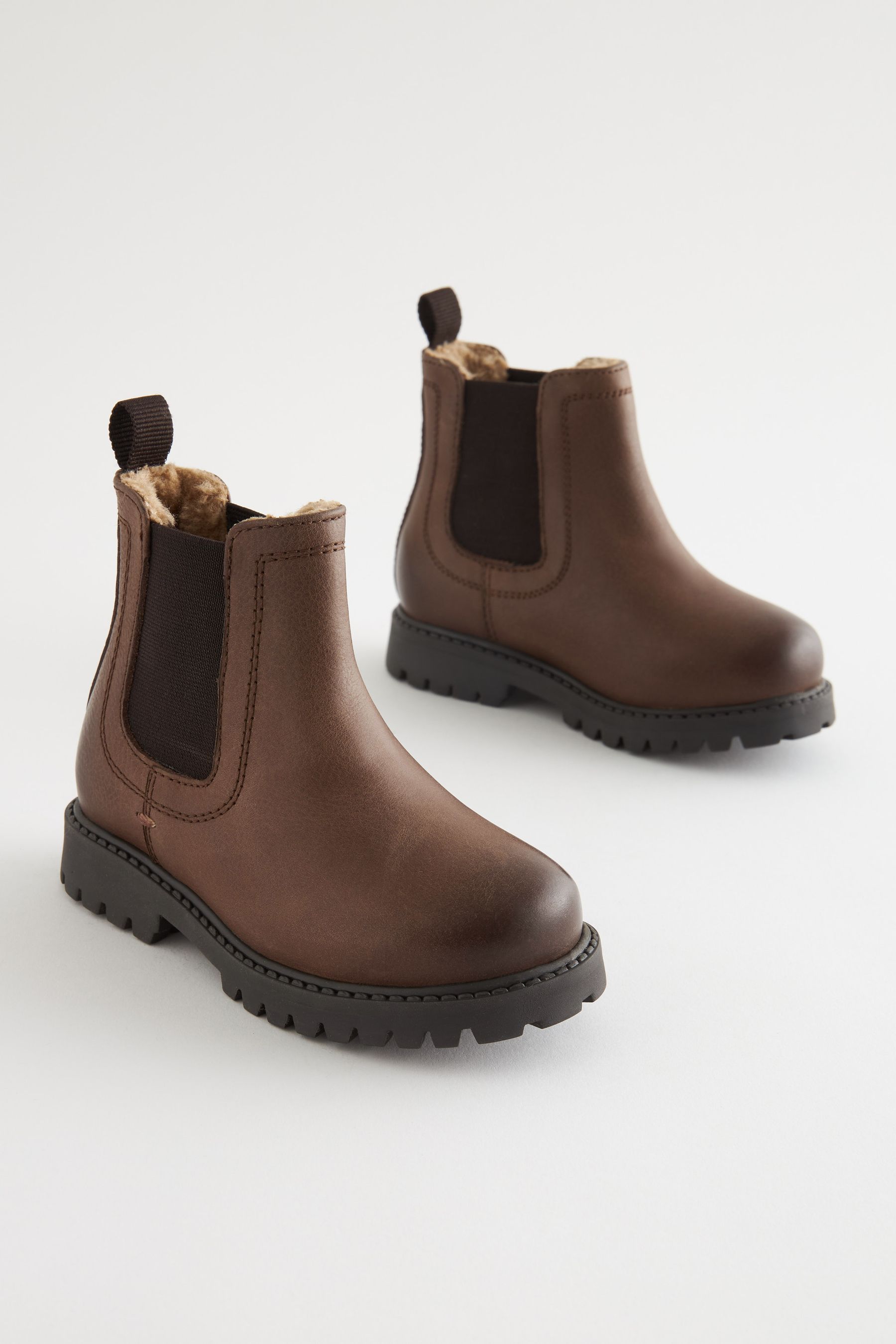 Buy Brown Chunky Chelsea Boots from Next Luxembourg