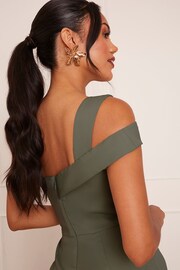 Chi Chi London Green One Shoulder Jumpsuit - Image 5 of 5