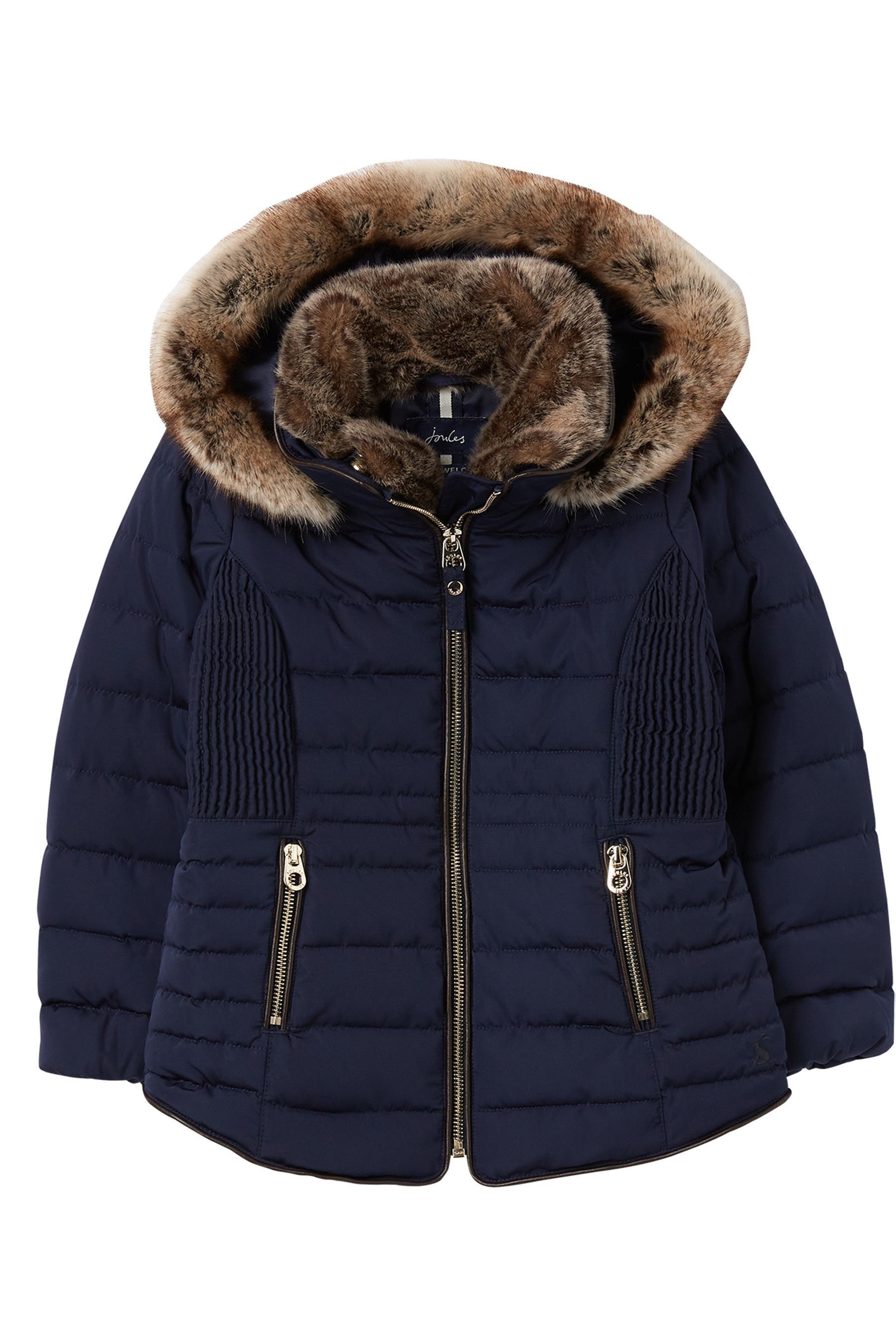 Joules gosling padded jacket caramel online