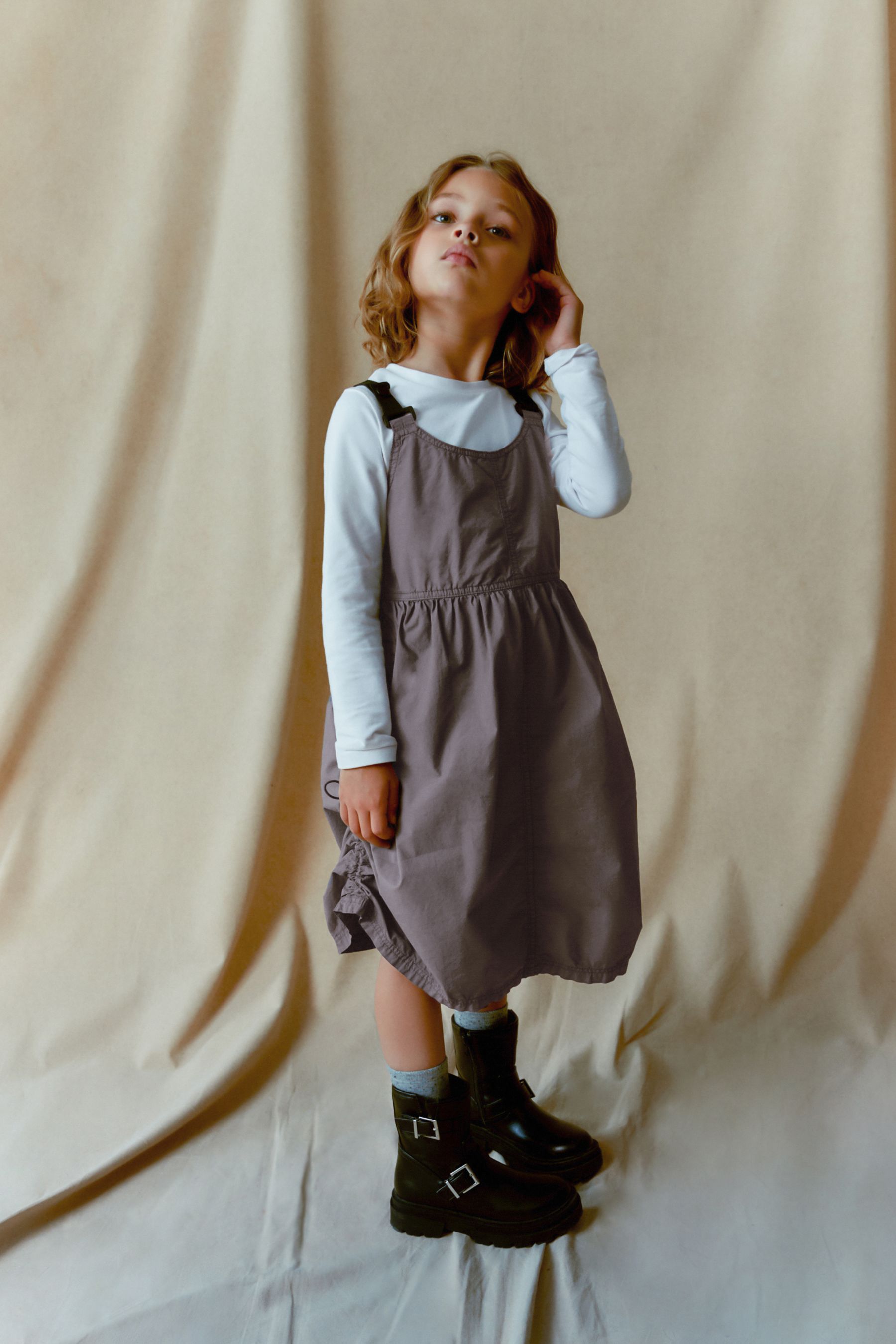 Buy Grey Utility Pinafore Dress 3 16yrs from Next Luxembourg