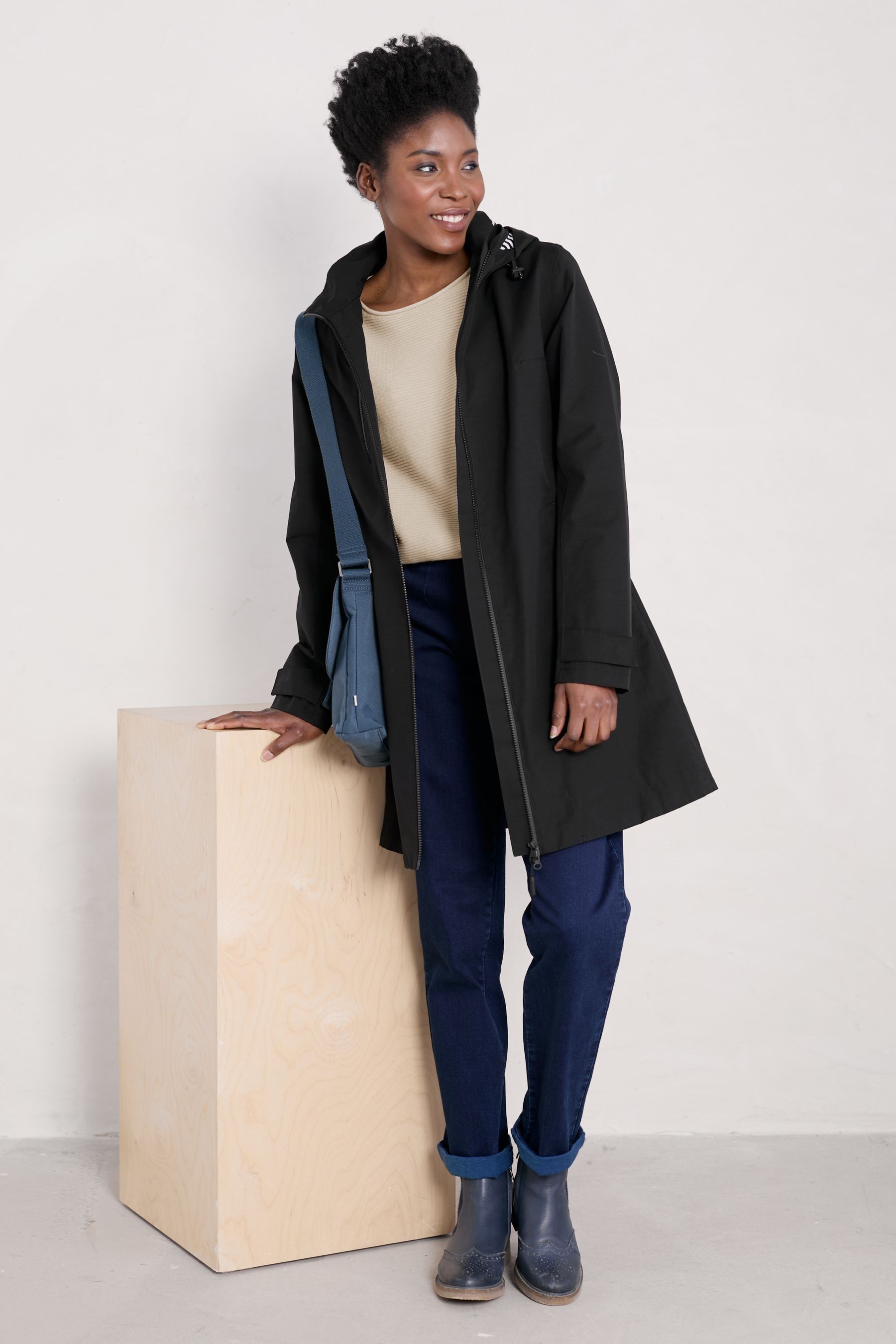 Buy Seasalt Cornwall Black Waterproof Coverack Coat from Next Luxembourg