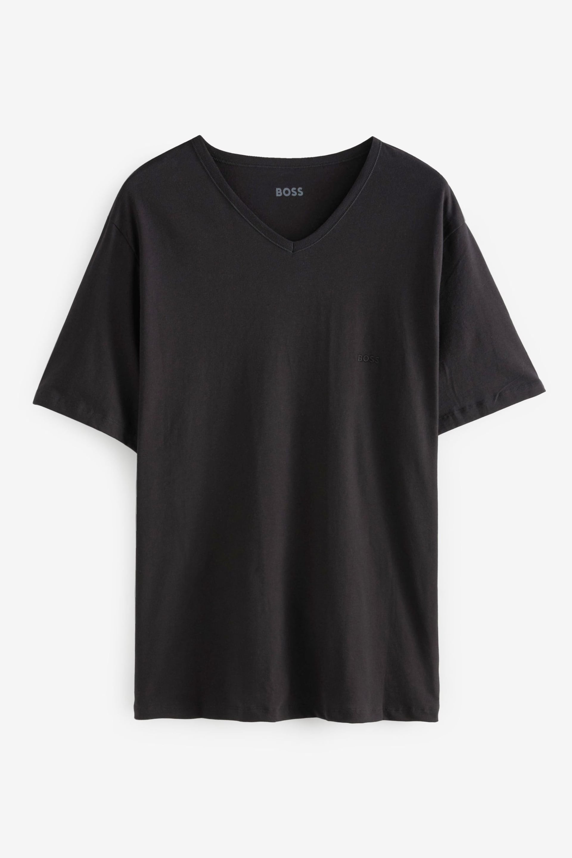 BOSS Black Classic V-Neck T-Shirts 3 Pack - Image 3 of 9