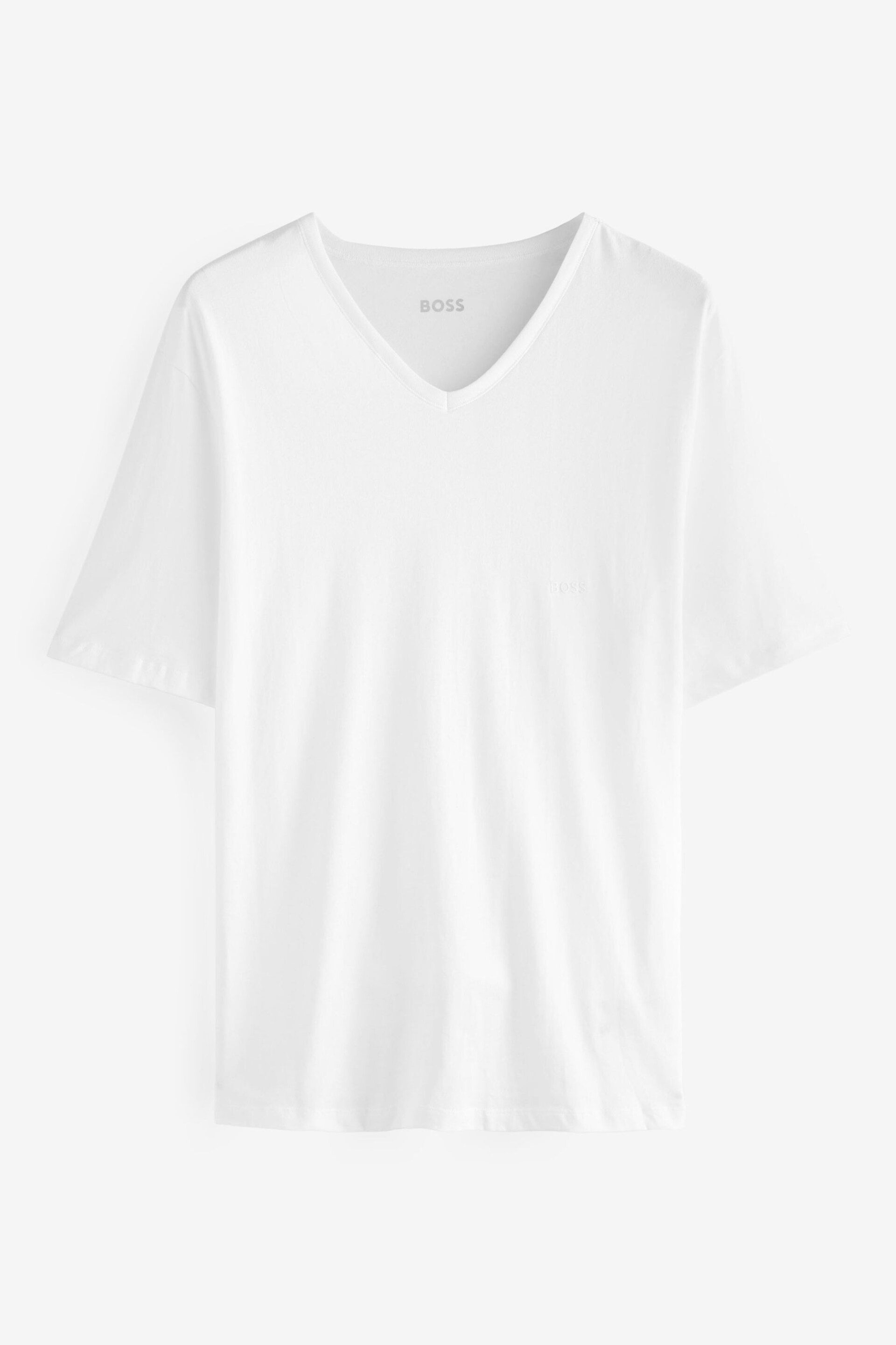 BOSS Black Classic V-Neck T-Shirts 3 Pack - Image 5 of 9