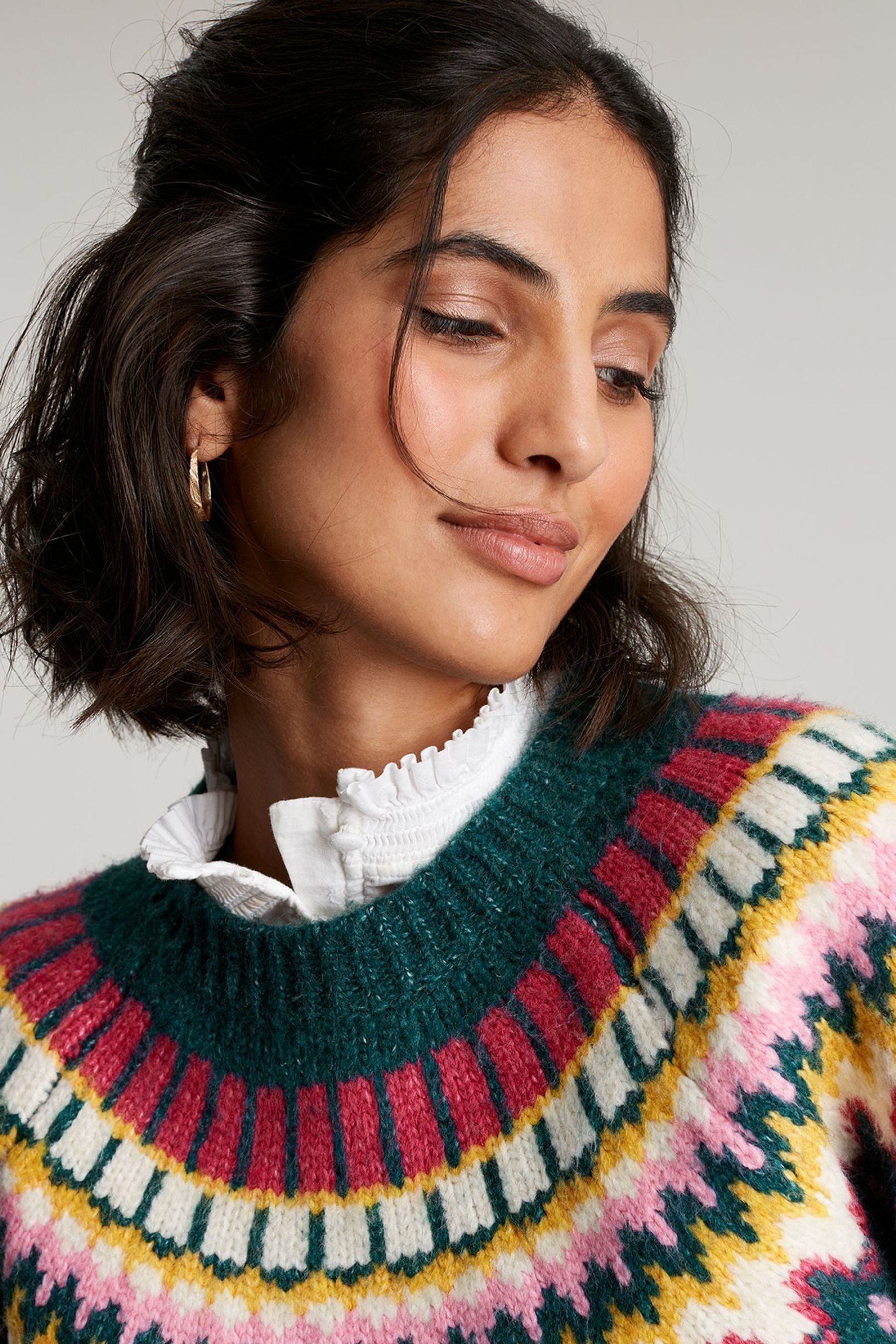 Joules green jumper shop