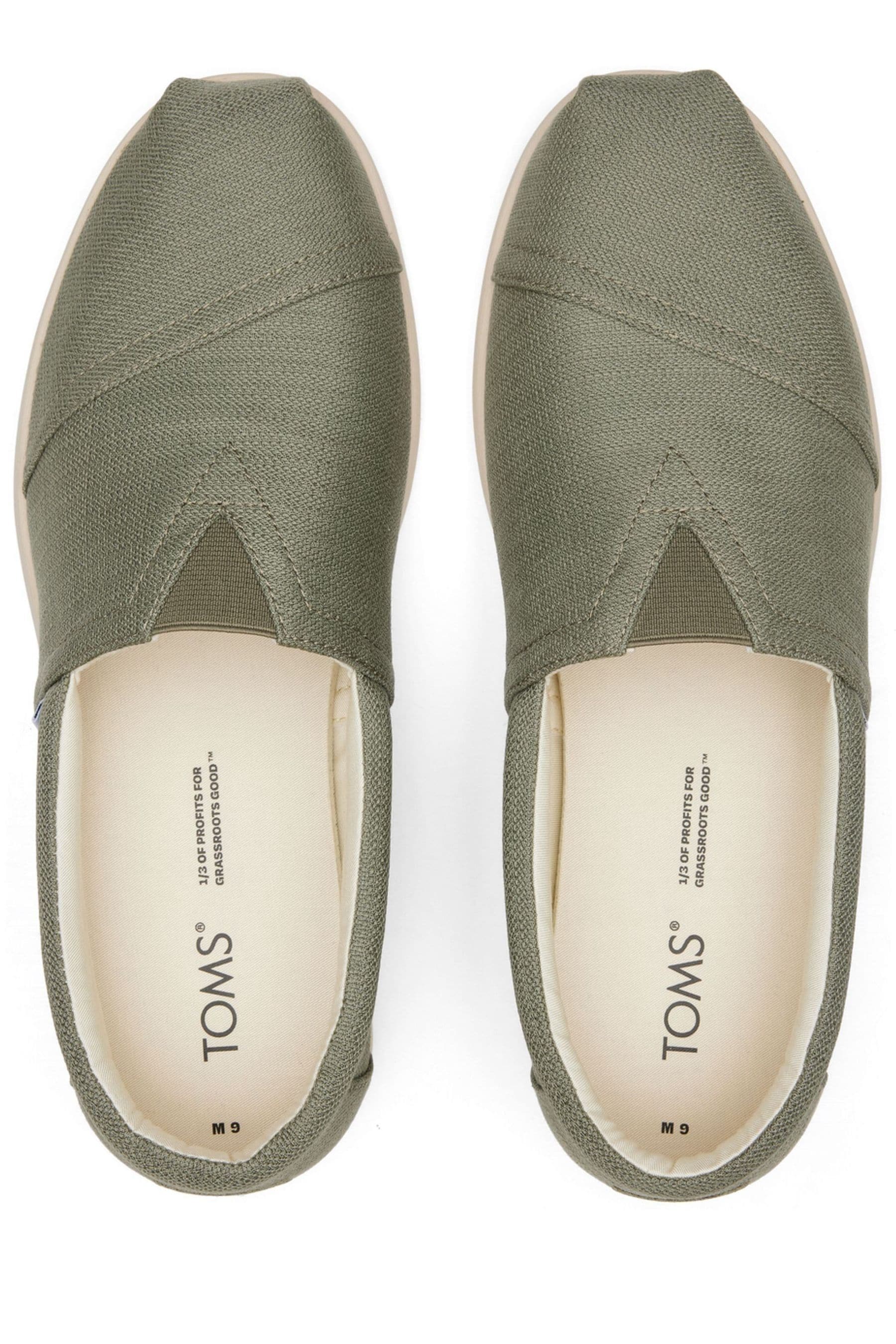 Buy TOMS Vegan Alpargata Forward in Vetiver Grey Shoes from Next Luxembourg