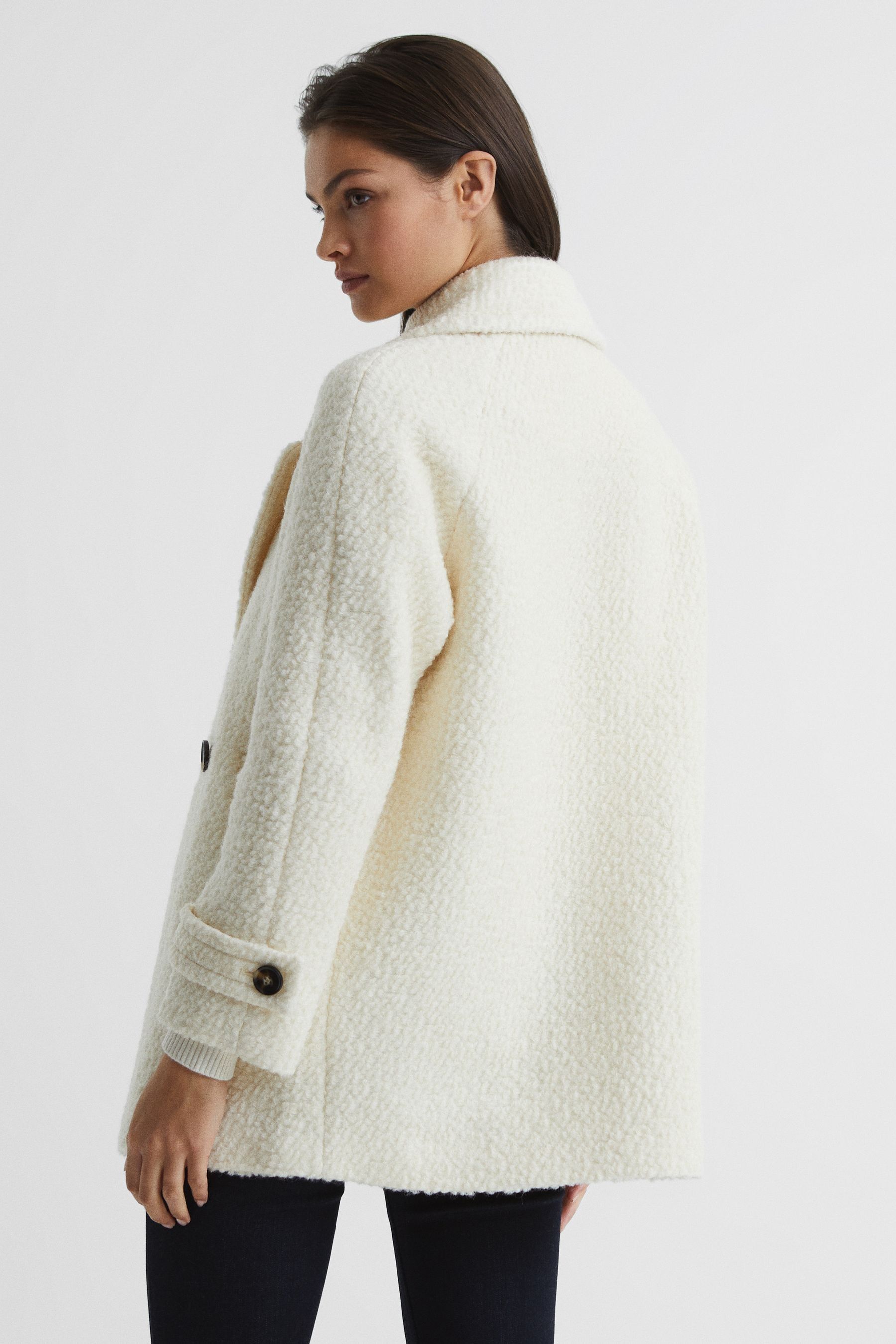 Boucle teddy coat online