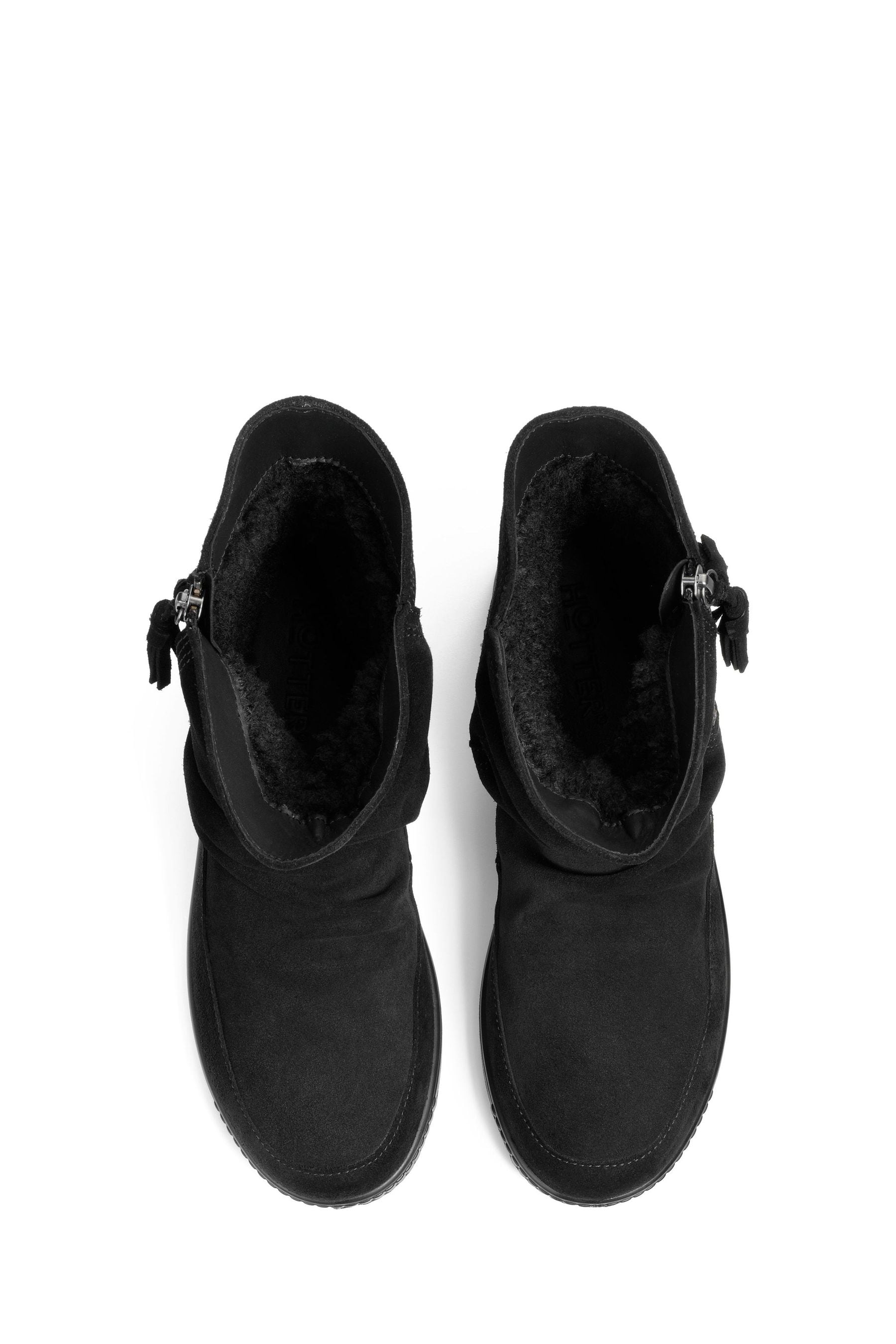 Buy Hotter Black Wide Fit Pixie III Zip Fastening Boots from Next Spain