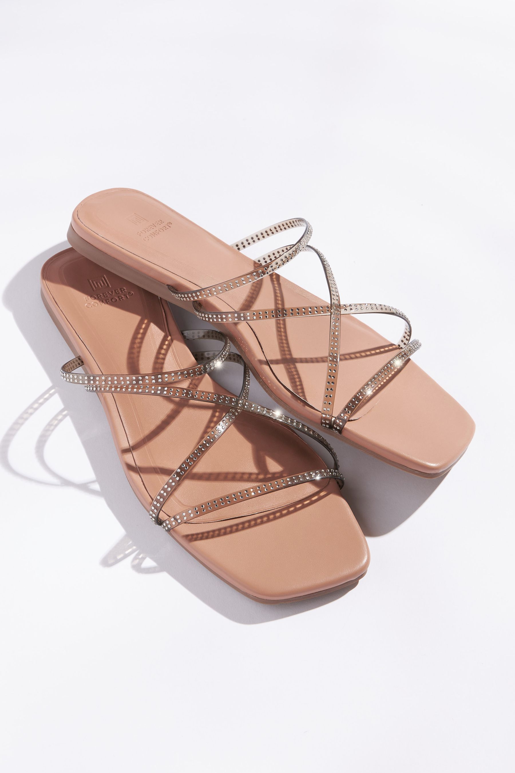 Flat perspex sandals online