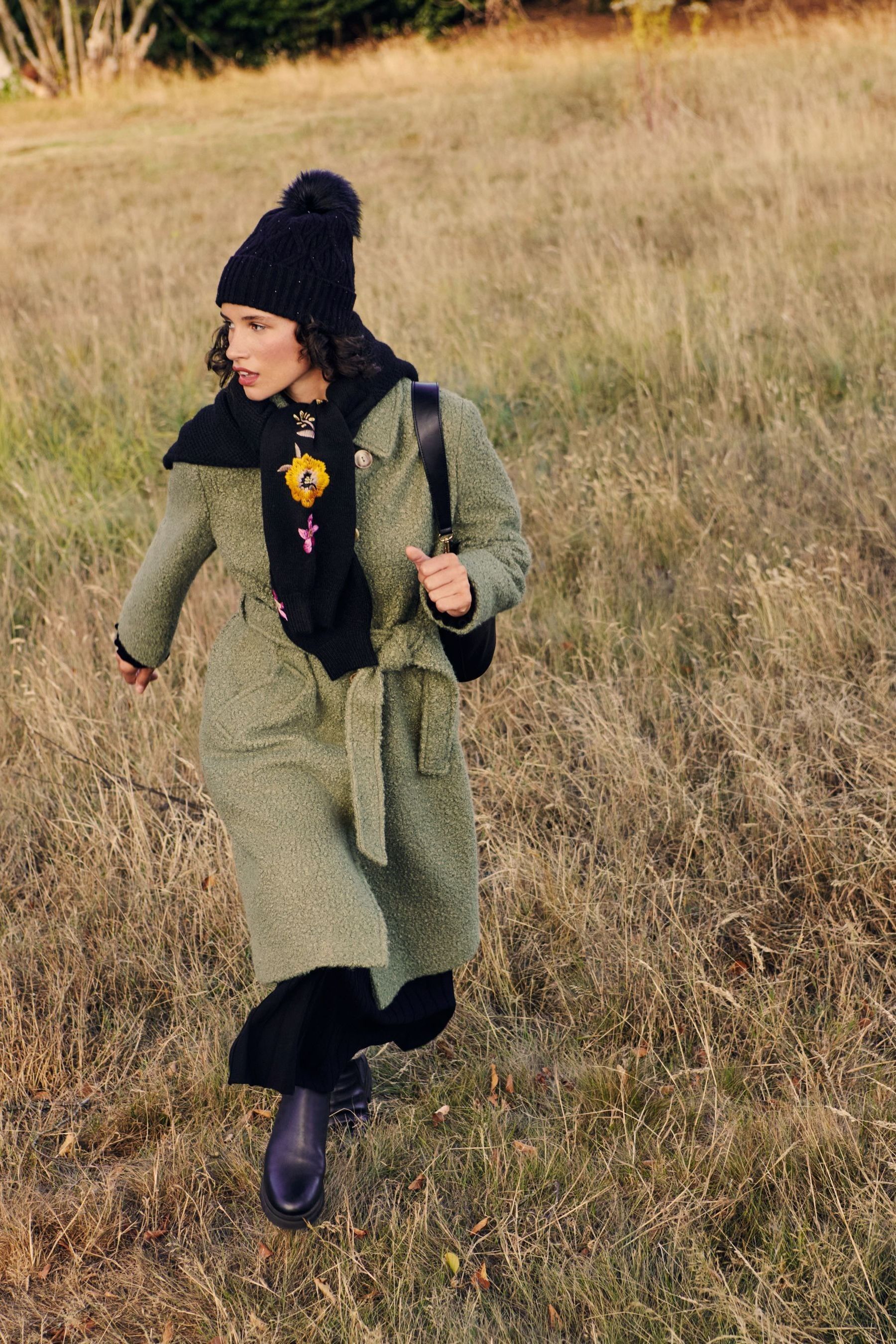 Monsoon blair brushed wool coat discount