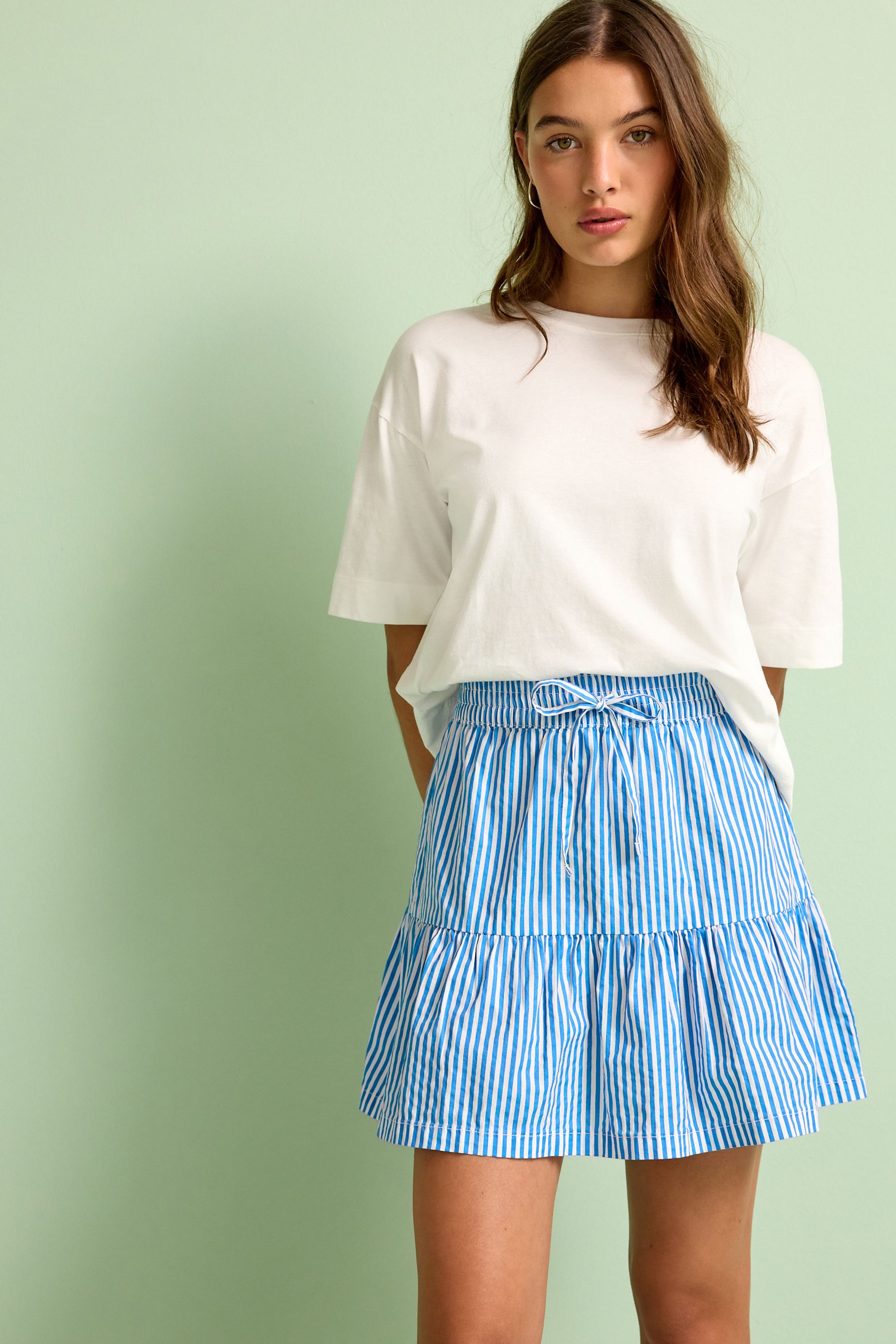 Next stripe skirt deals