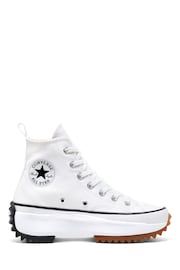 Converse White Run Star Hike Trainers - Image 4 of 12