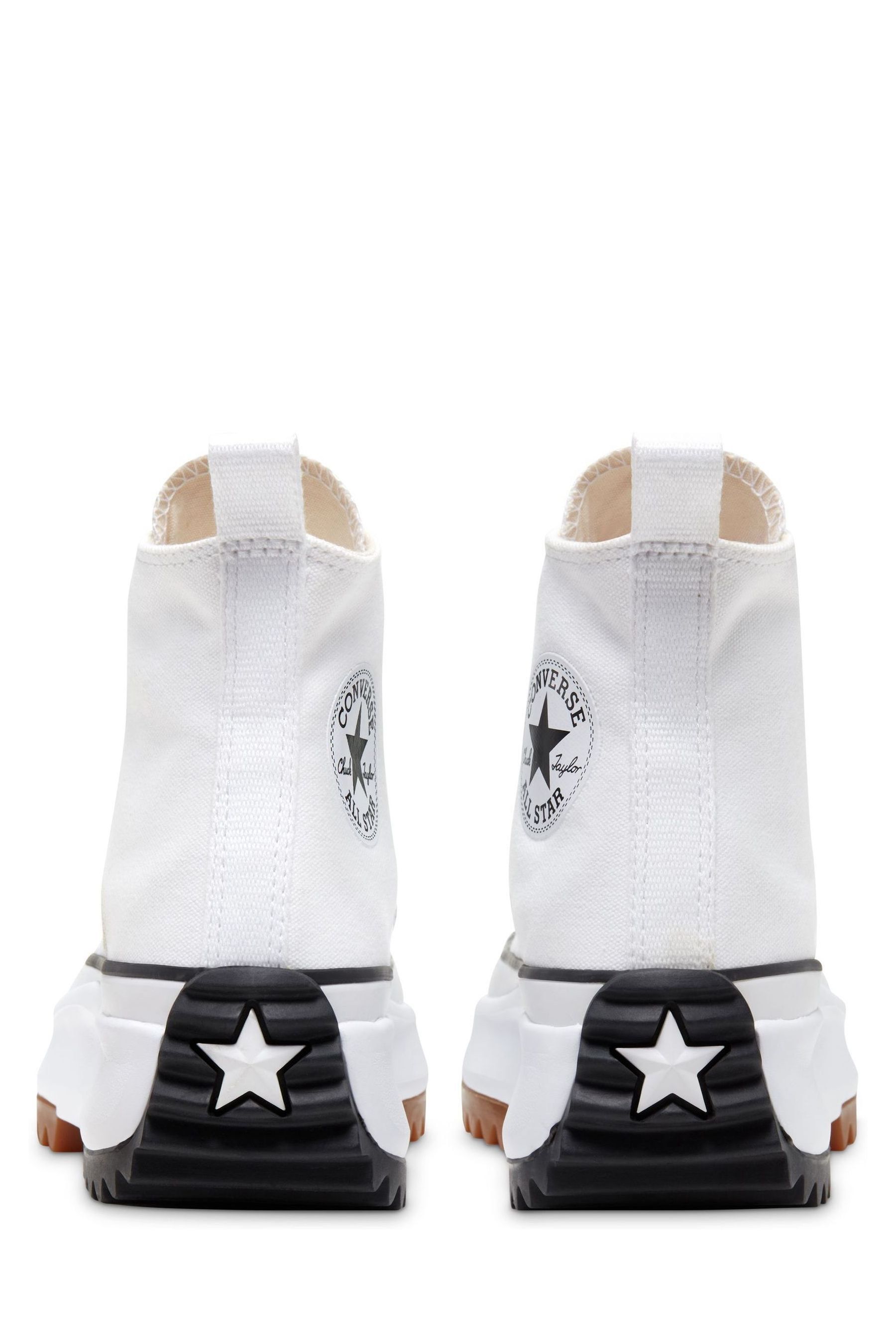 Men's white run star hike converse best sale