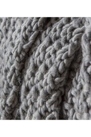 Gallery Home Grey Moss Chunky Knitted Throw - Image 3 of 5