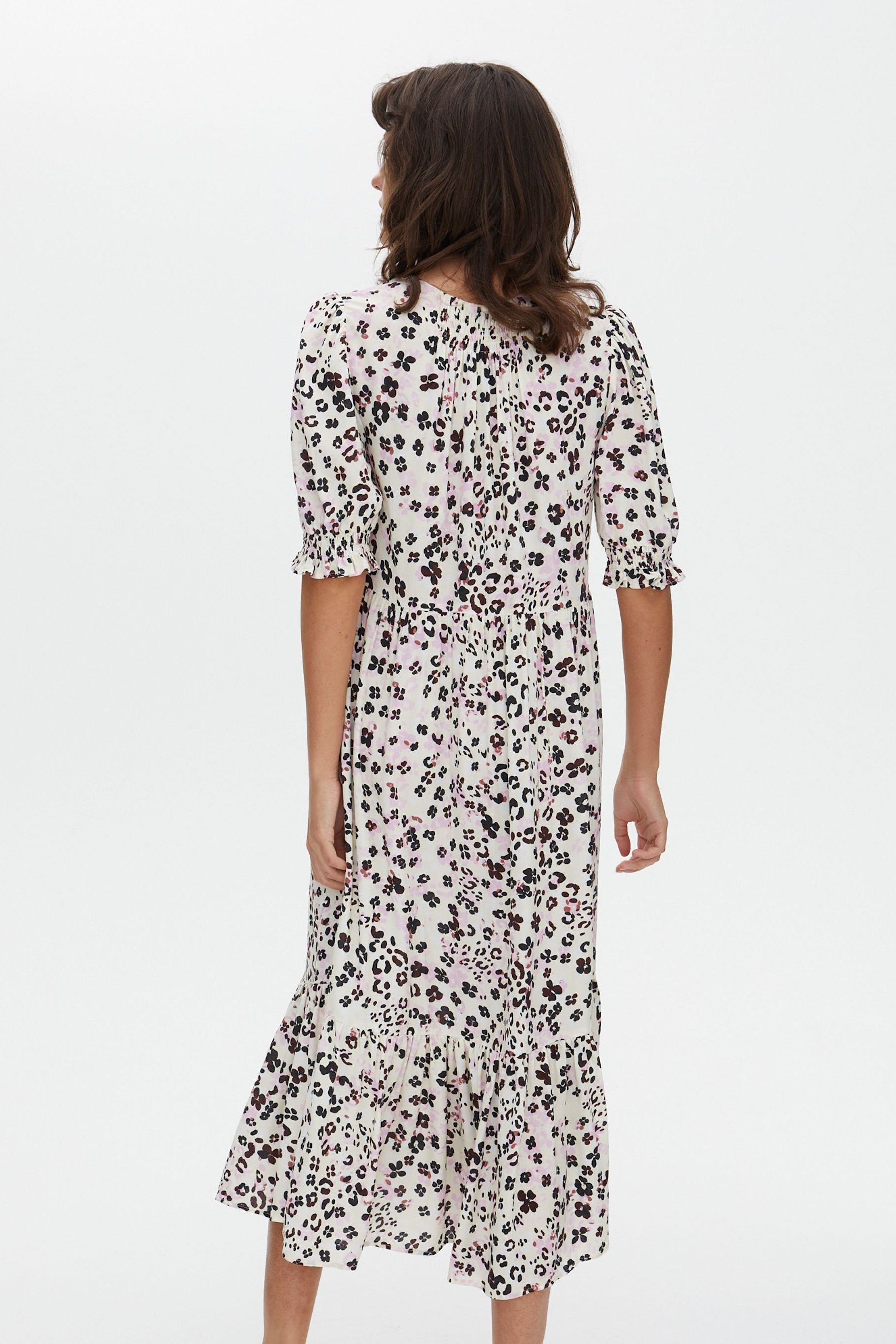 Buy Oliver Bonas White Animal Printed Midi Dress from Next Austria