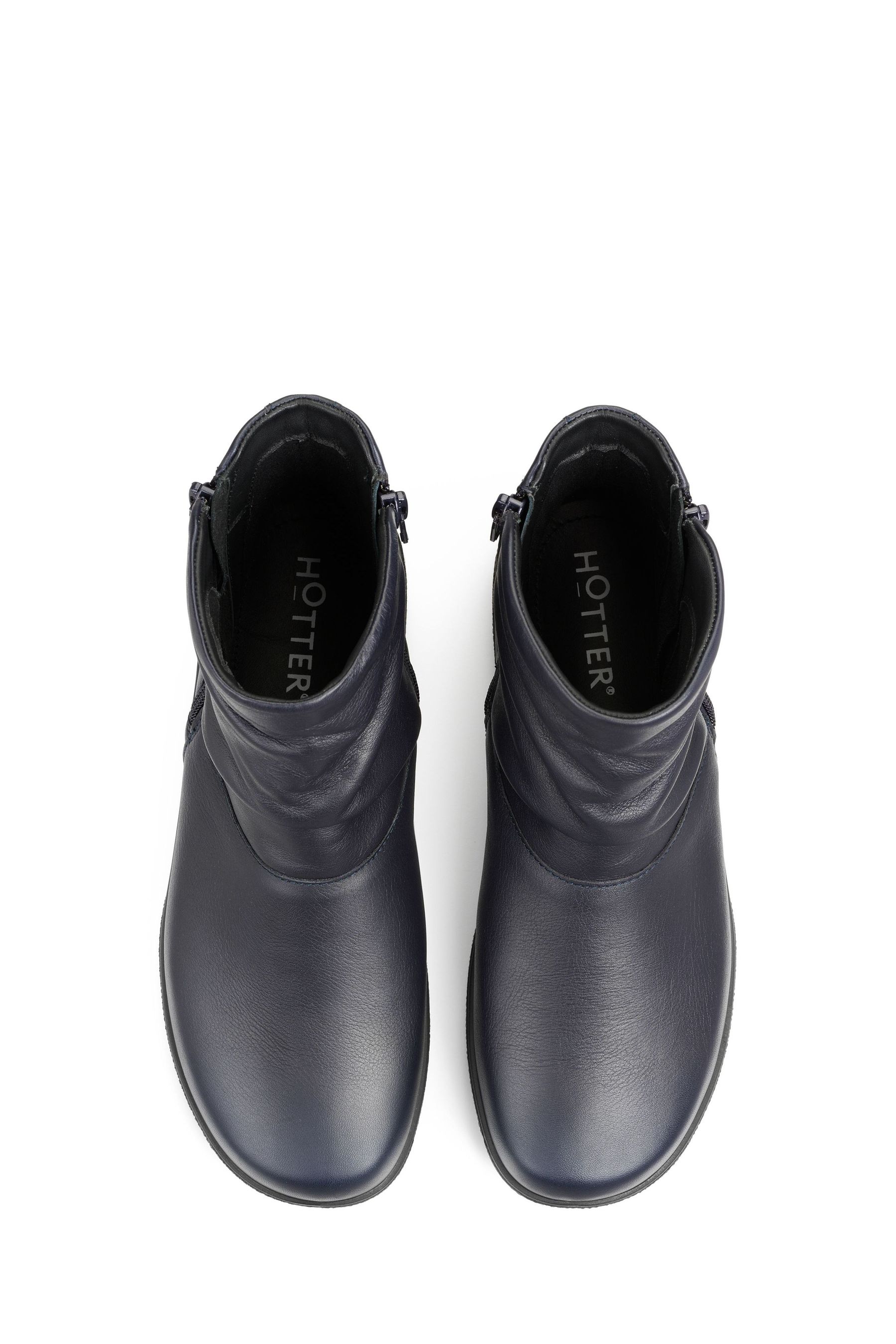 Buy Hotter Blue Wide Fit Whisper Zip Boots from Next France