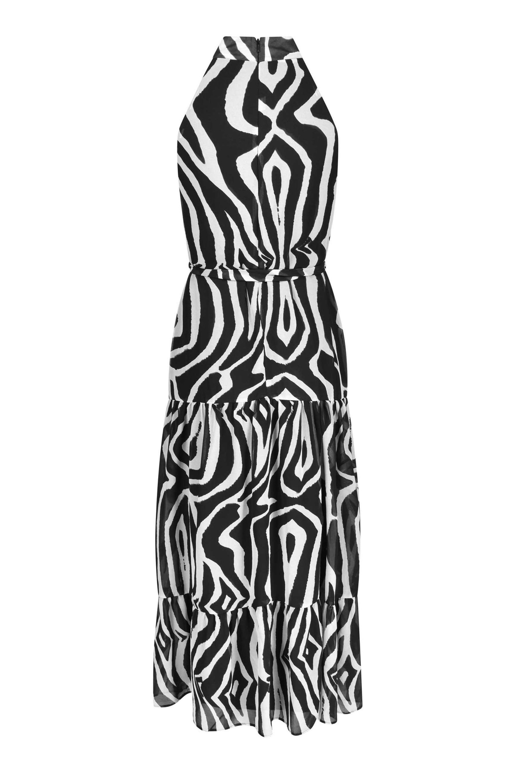 Zebra print maxi dress top