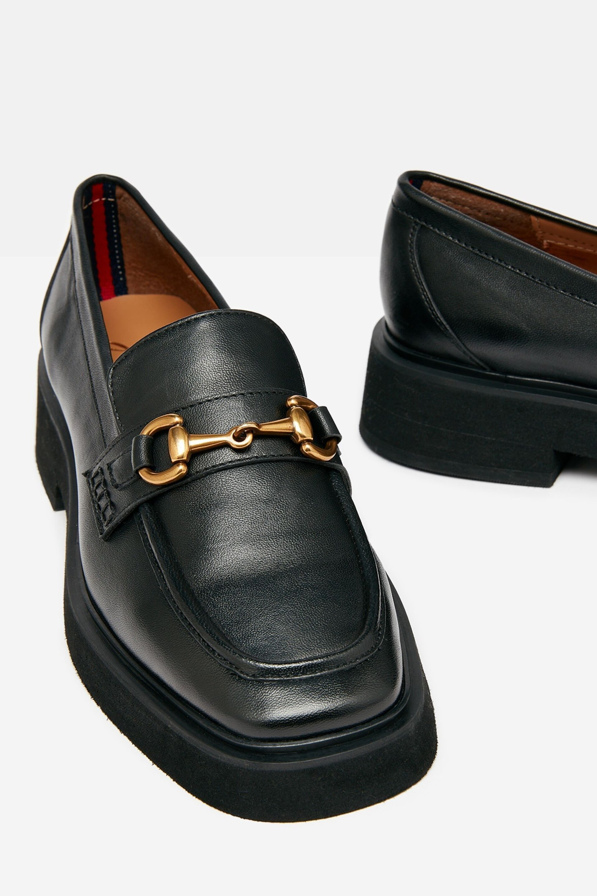 Joules Marnie Black Chunky Loafers - Image 4 of 6