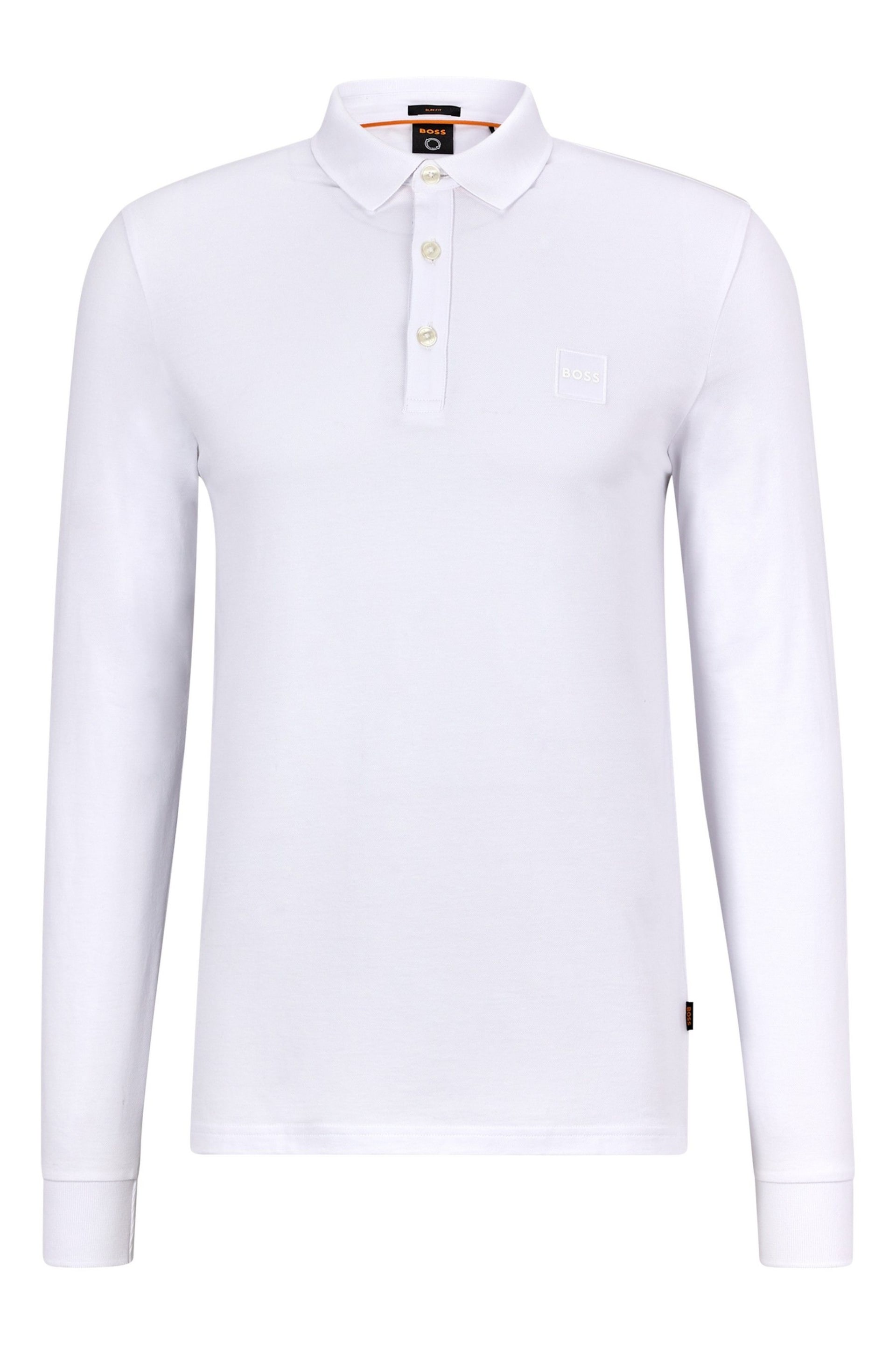 BOSS White Chrome Passerby Polo Shirt - Image 5 of 5